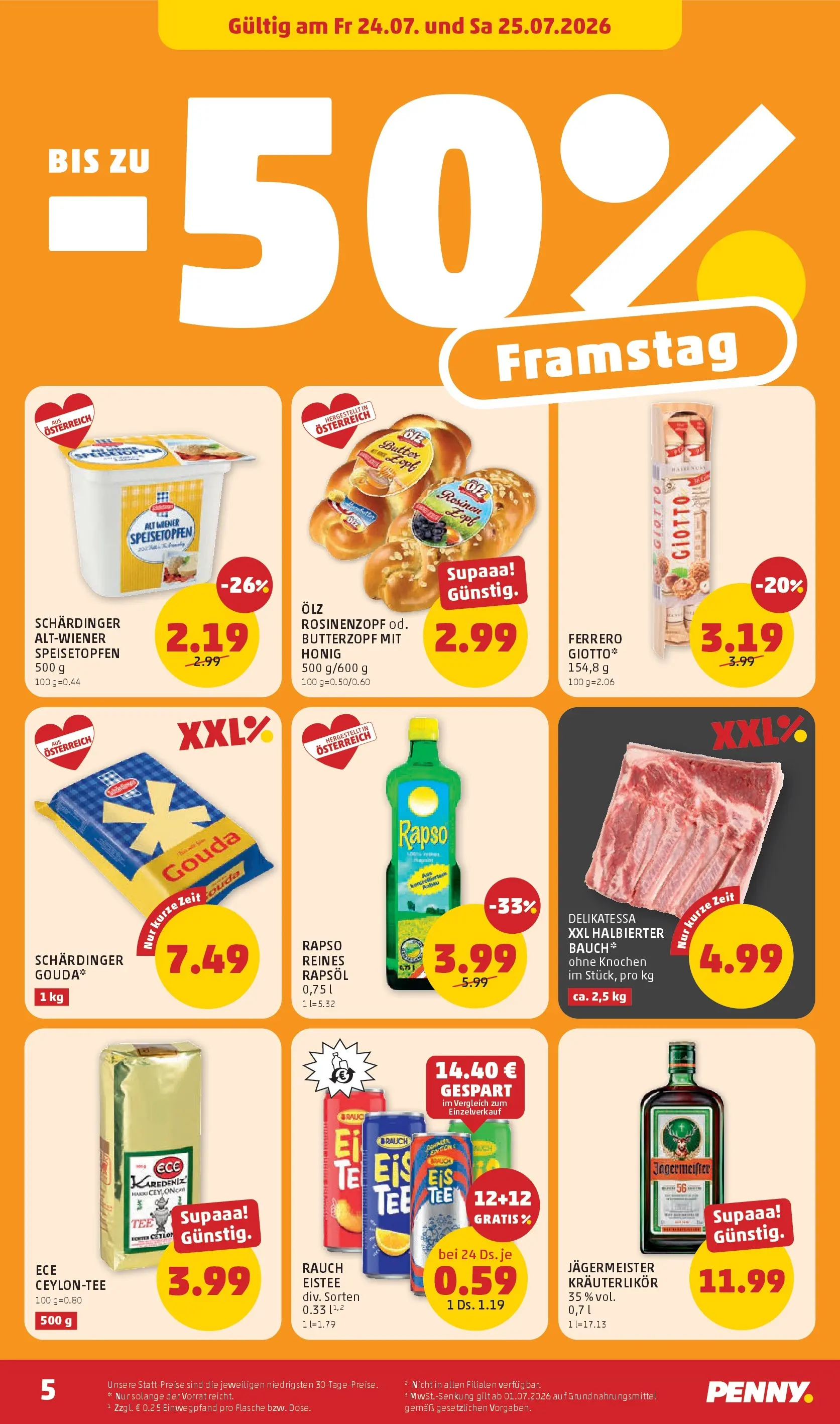 Penny Markt Die ganze Woche sparen ab (23.07.2026) - Angebote, Prospekt | Seite: 5