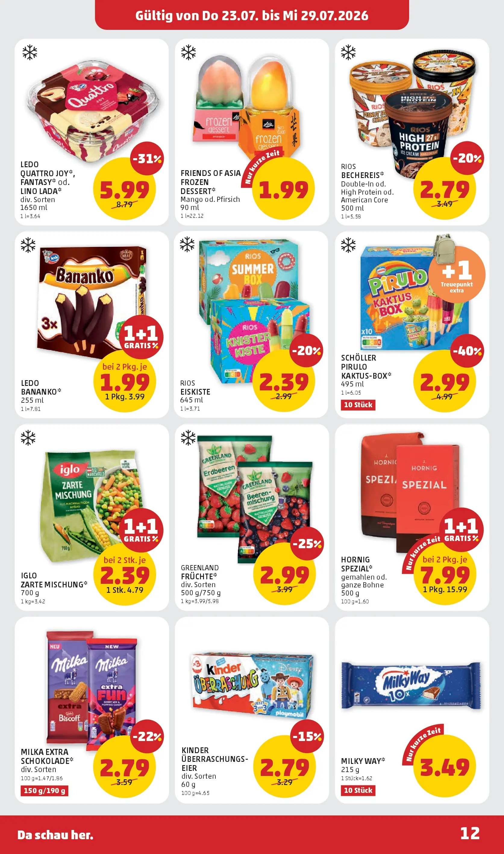 Penny Markt Die ganze Woche sparen ab (23.07.2026) - Angebote, Prospekt | Seite: 12