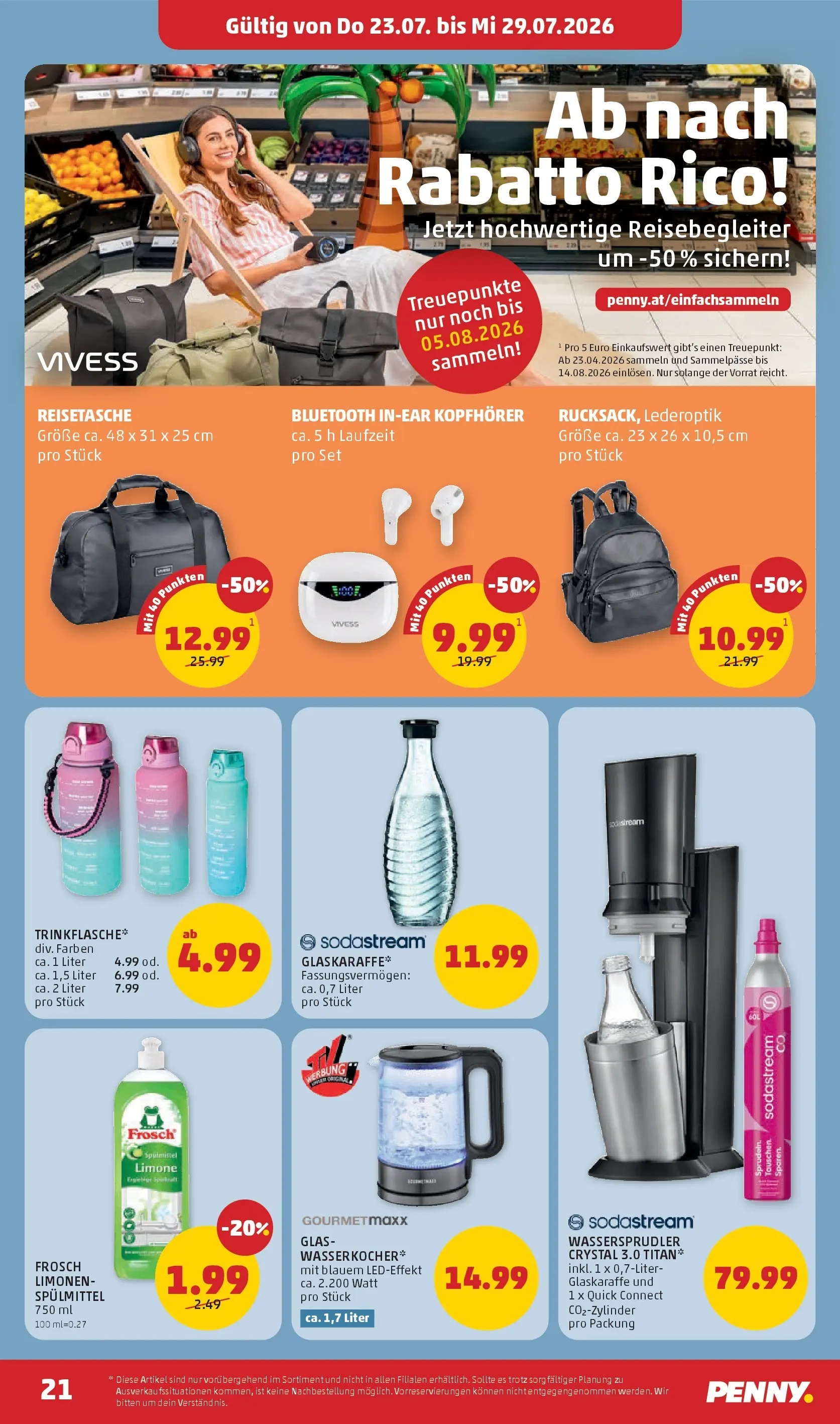 Penny Markt Die ganze Woche sparen ab (23.07.2026) - Angebote, Prospekt | Seite: 21