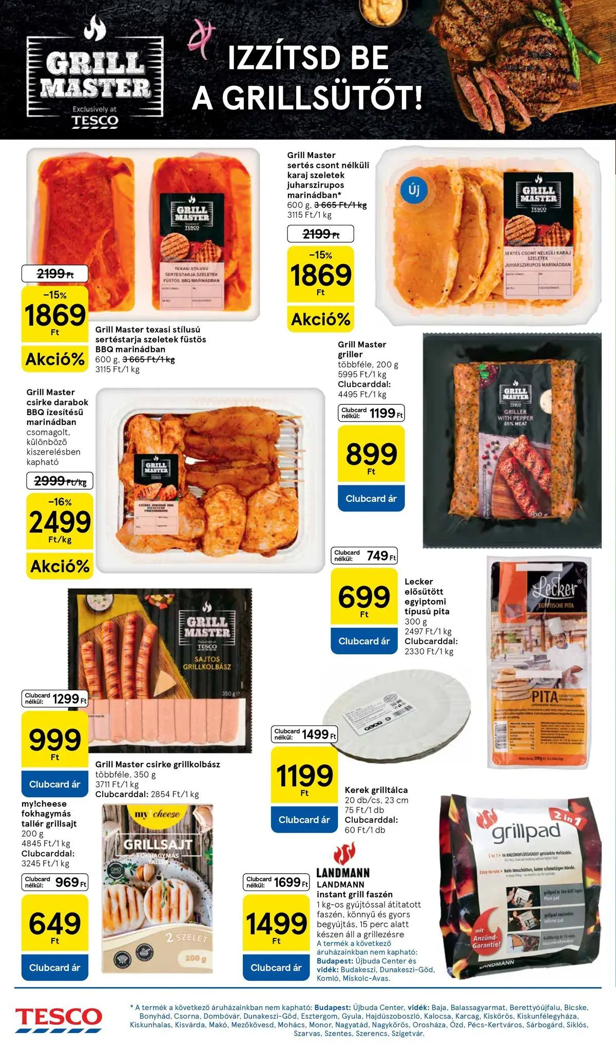 Tesco akciós újság - 2026.07.16.-tól - online | Oldal: 10 | Termékek: Grilltálca, Grillkolbász, Grillsajt, Karaj