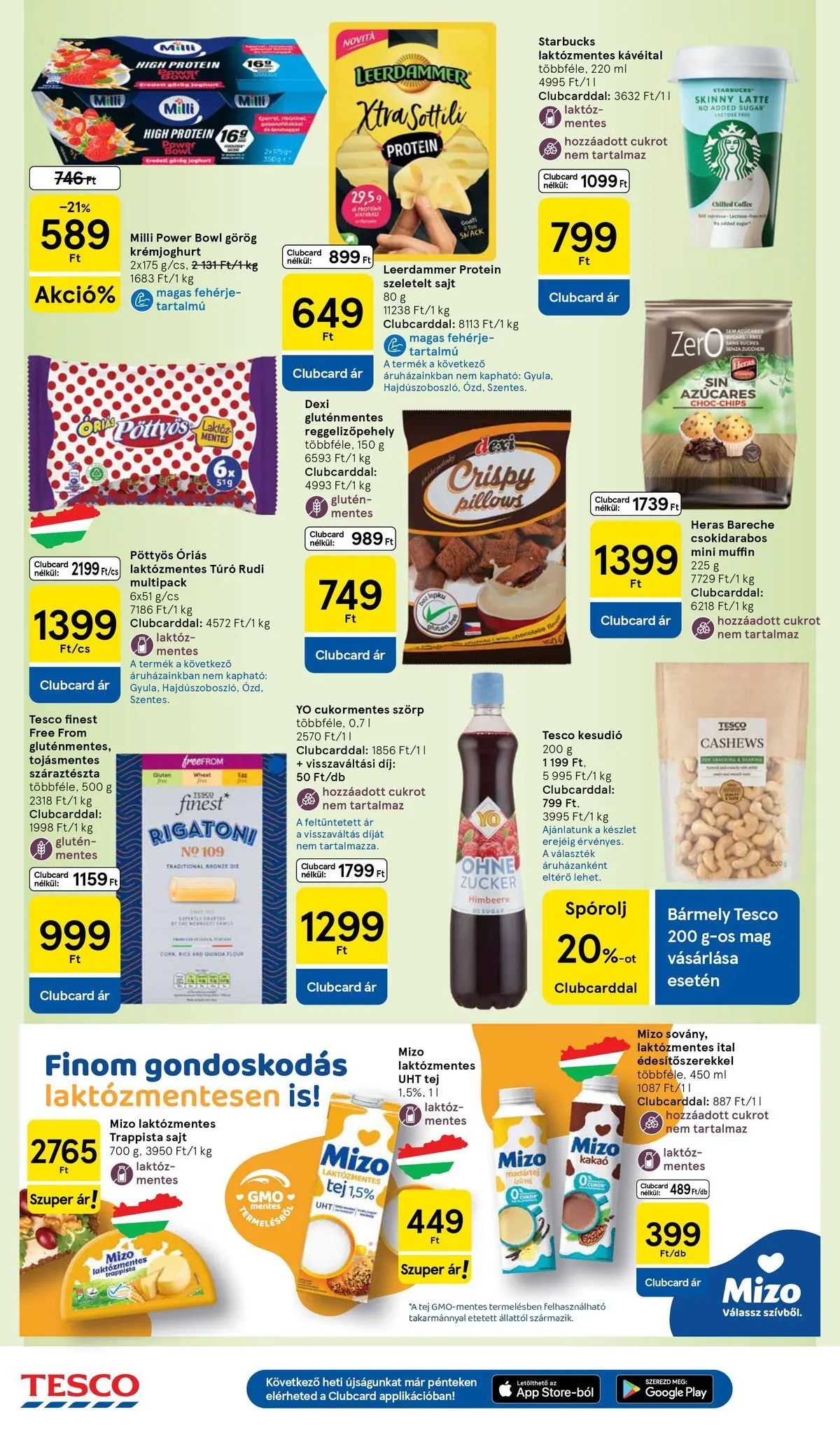 Tesco akciós újság - 2026.07.16.-tól - online | Oldal: 18 | Termékek: Muffin, Protein, Sajt, Gluténmentes