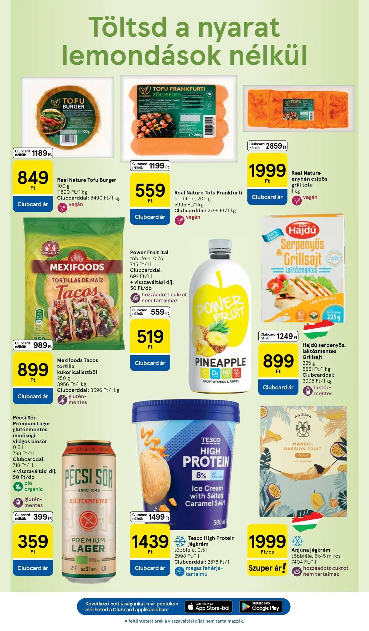Tesco akciós újság - 2026.07.16.-tól - online | Oldal: 19 | Termékek: Kiseli krastavci, Grillsajt, Tofu, Sör