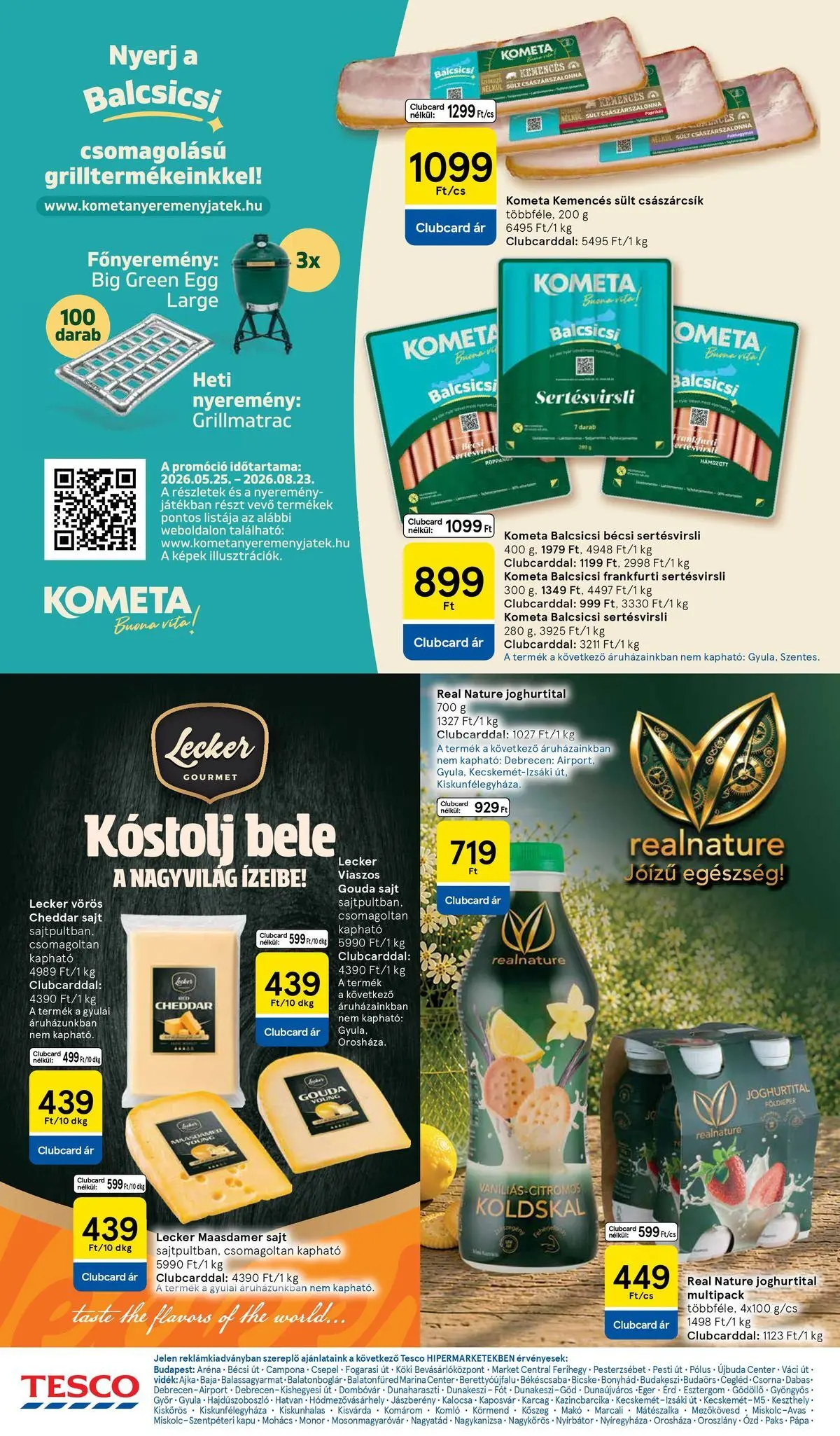 Tesco akciós újság - 2026.07.16.-tól - online | Oldal: 20 | Termékek: Gouda, Császárszalonna, Sajt, Cheddar