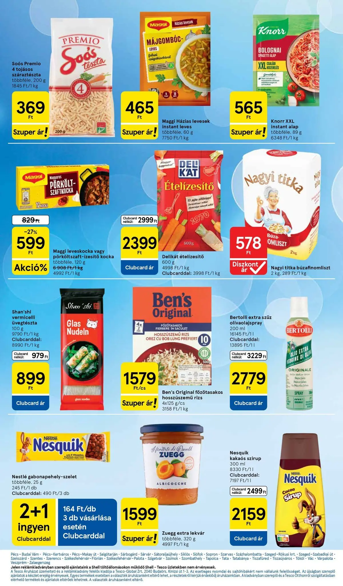Tesco akciós újság - 2026.07.16.-tól - online | Oldal: 21 | Termékek: Spagetti, Leveskocka, Lekvár, Ételízesítő