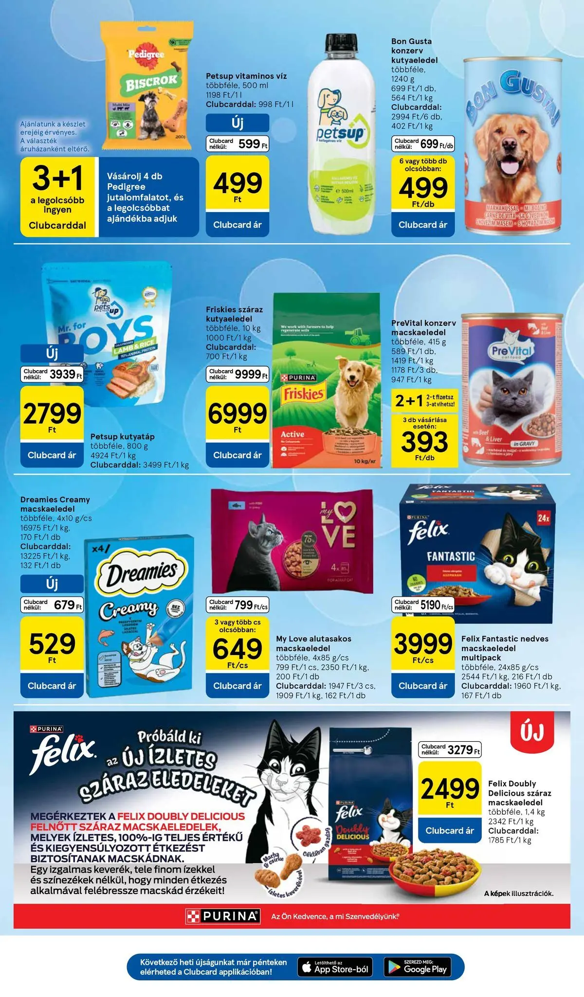 Tesco akciós újság - 2026.07.16.-tól - online | Oldal: 27 | Termékek: Félix macskaeledel, Macskaeledel, Kutyaeledel, Kutyatáp
