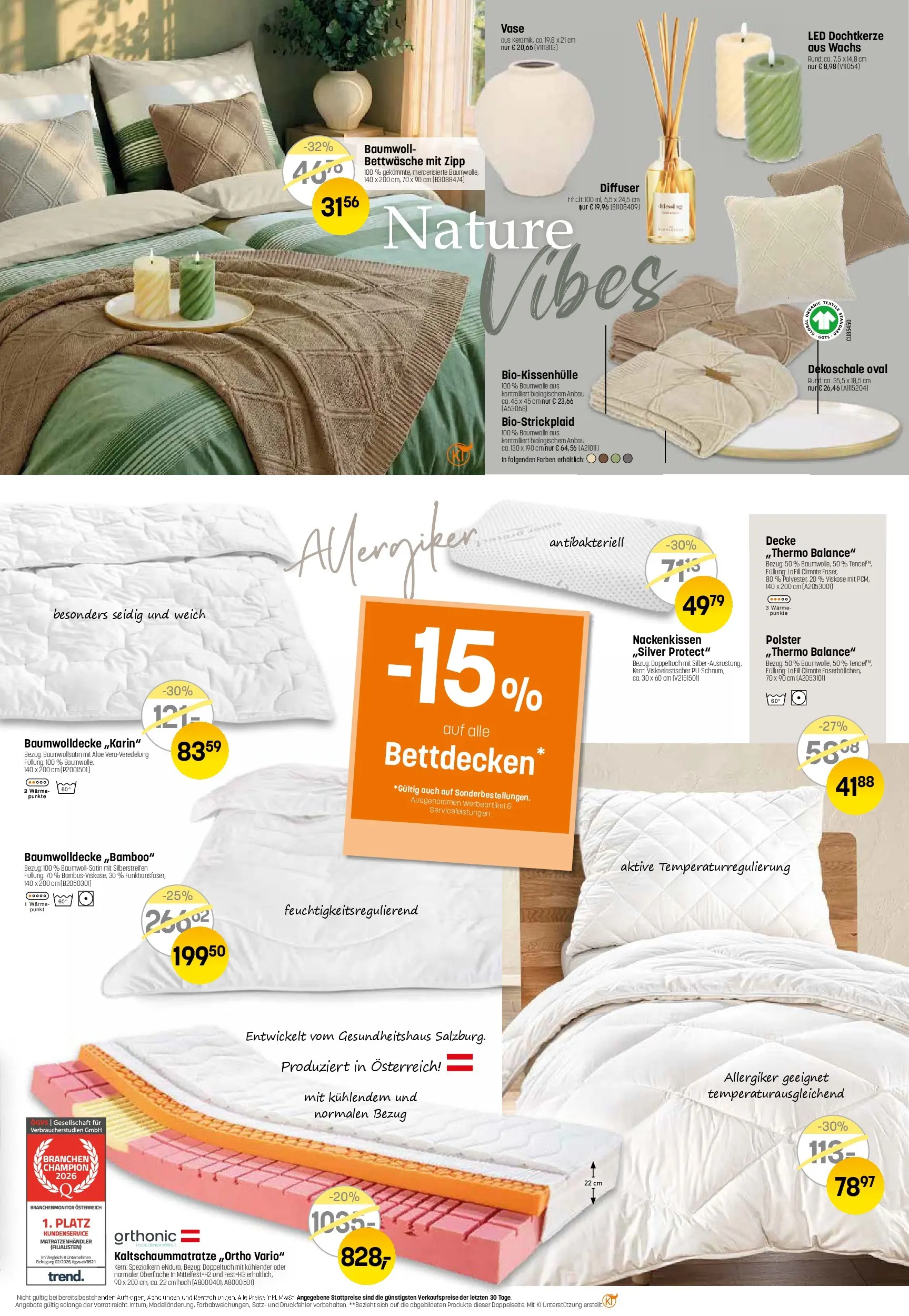 Angebote - Betten Reiter: Aktuelle Angebote von 26.07.2026 - Aktuelle Angebote | Seite: 3 | Produkte: Decke, Vase