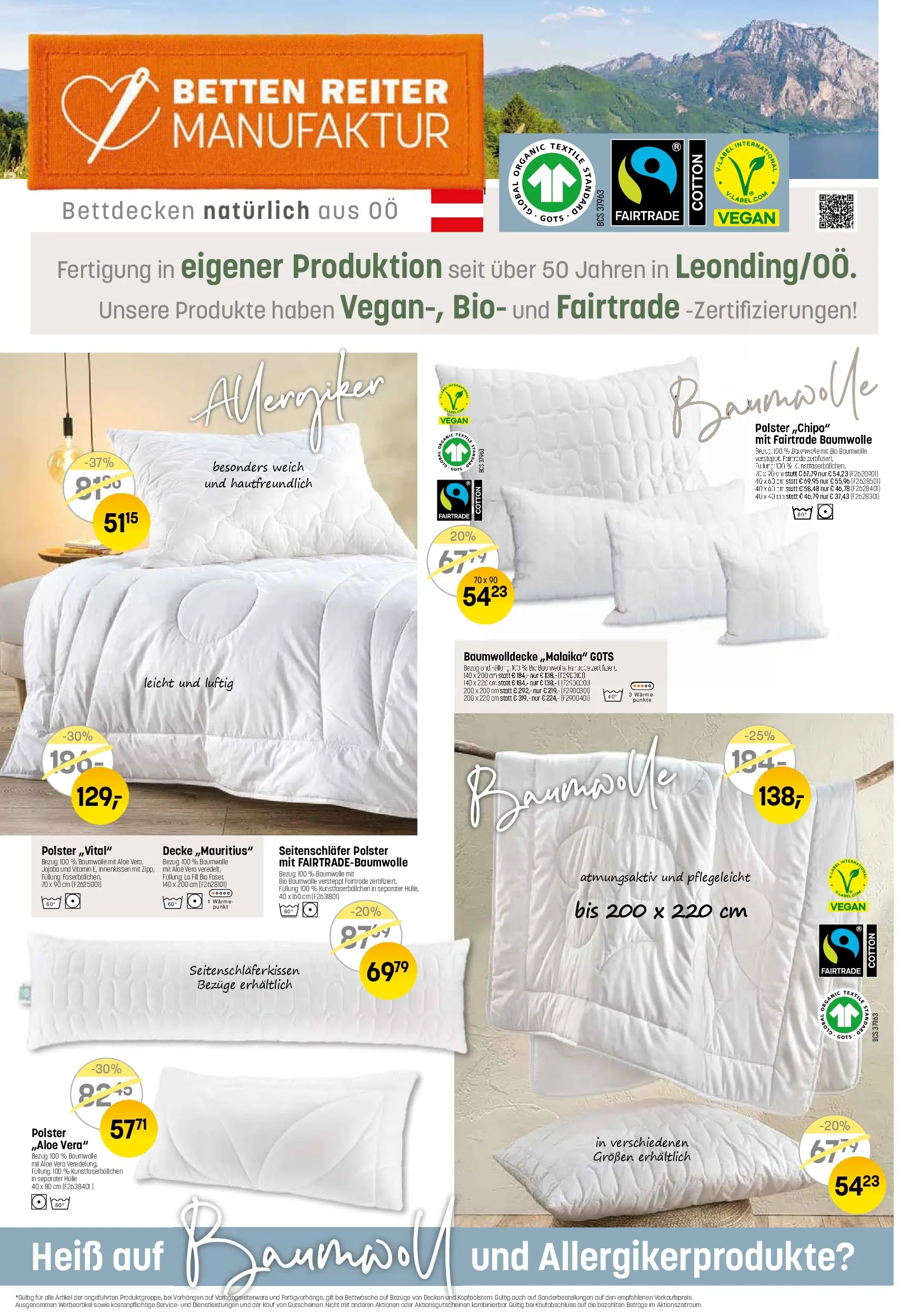 Angebote - Betten Reiter: Aktuelle Angebote von 26.07.2026 - Aktuelle Angebote | Seite: 4 | Produkte: Decke