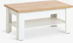 JYSK Măsuță cafea MARKSKEL 60x110 alb/stejar