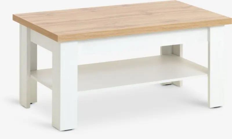 JYSK Măsuță cafea MARKSKEL 60x110 alb/stejar