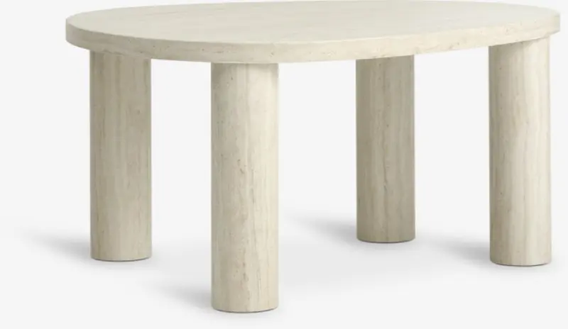 JYSK Măsuță cafea LUNDEBORG 68x85 aspect travertin