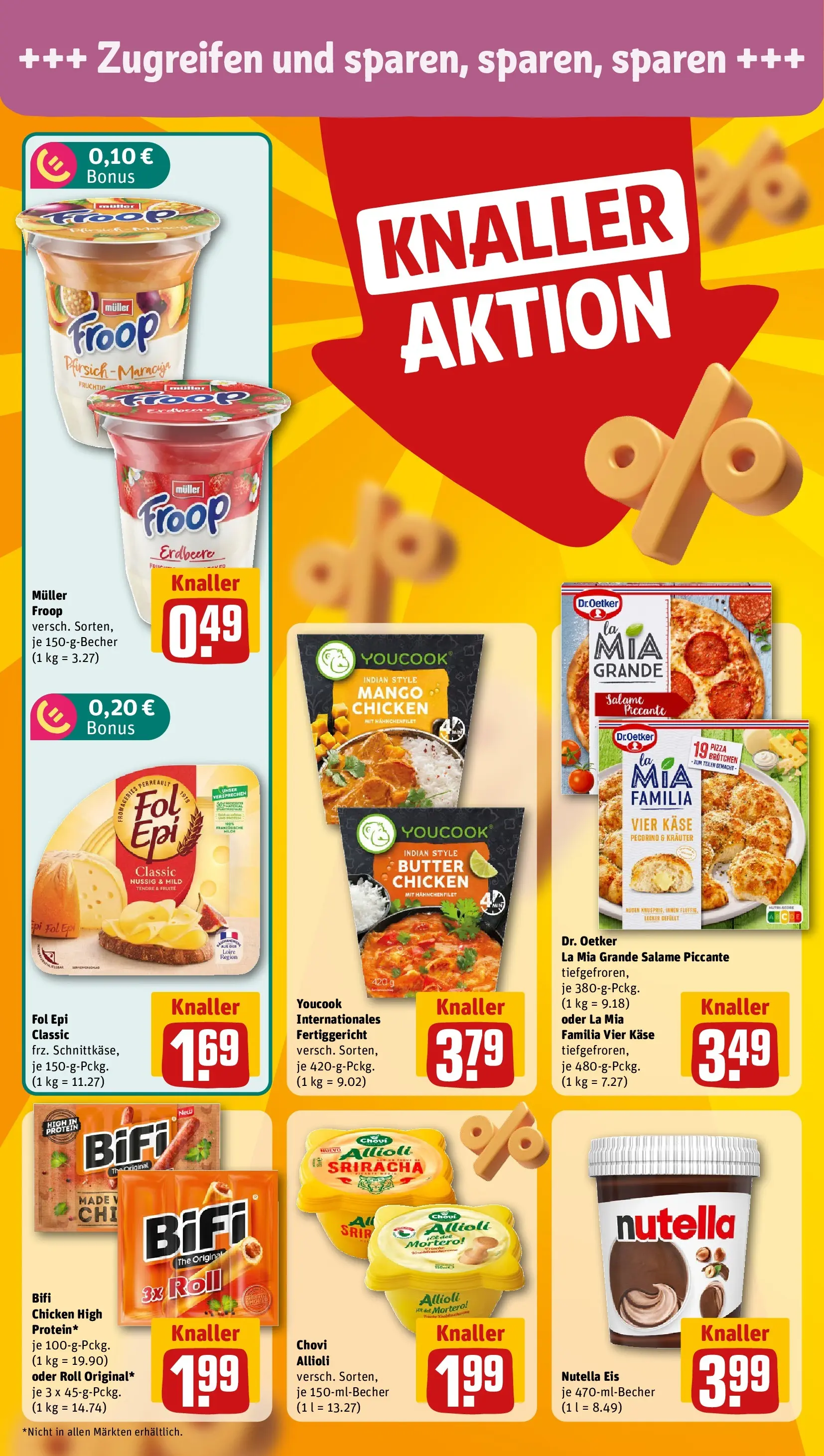 REWE Prospekt ab 20.07.2026 zum Blättern » Angebote | Seite: 4 | Produkte: Froop, Nutella, Pfirsich, Eis