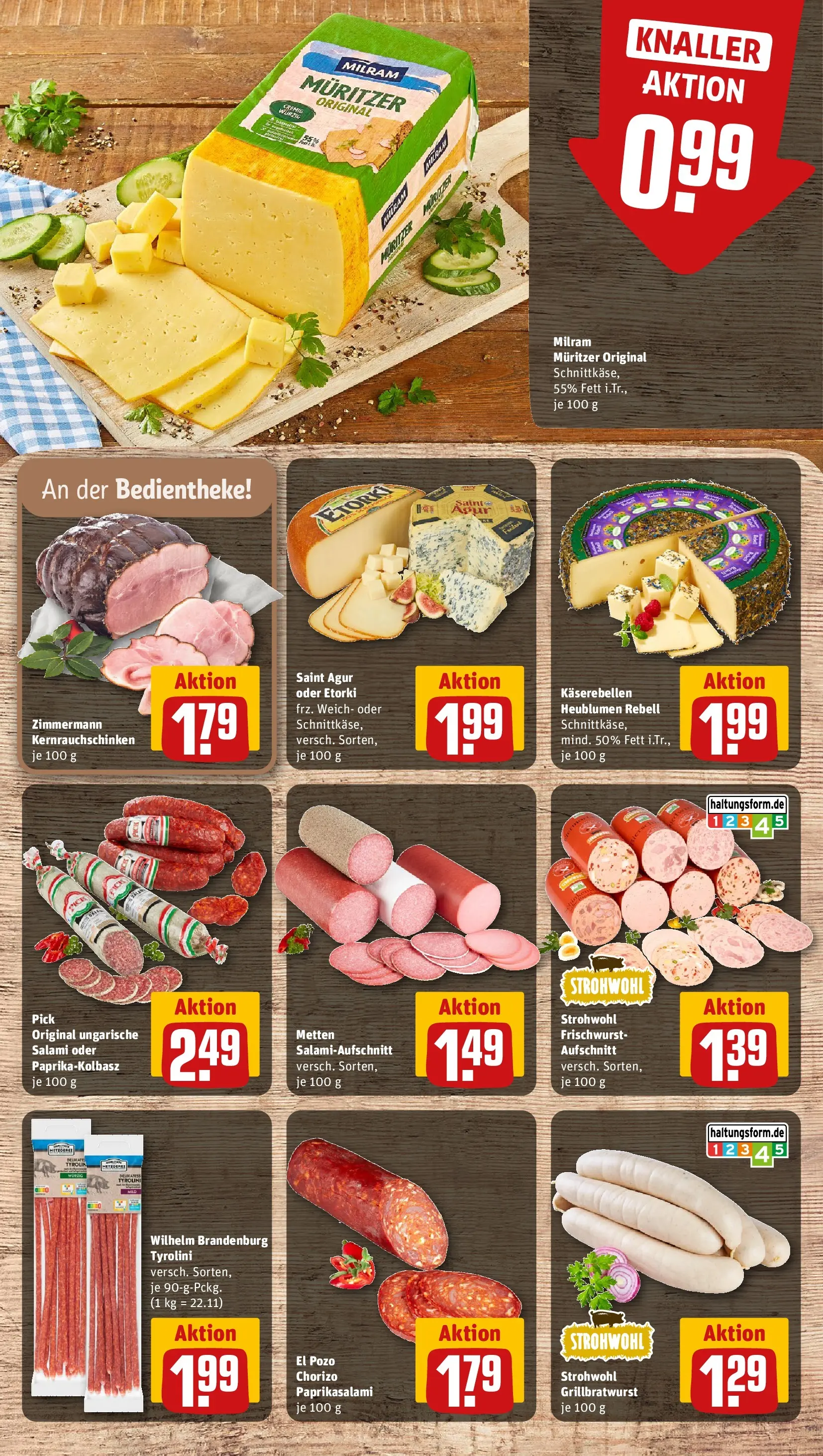 REWE Prospekt ab 20.07.2026 zum Blättern » Angebote | Seite: 11 | Produkte: Milram, Salami