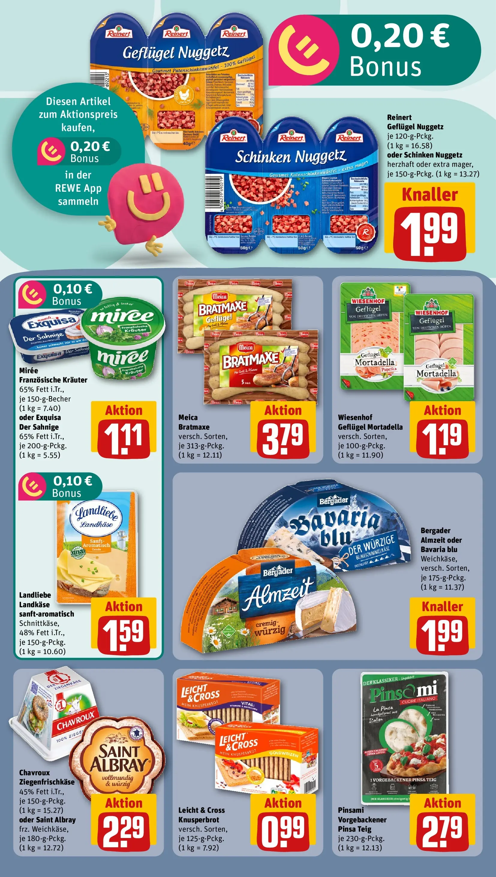 REWE Prospekt ab 20.07.2026 zum Blättern » Angebote | Seite: 14 | Produkte: Ziegenkäse, Meica, Paprika, Schinken
