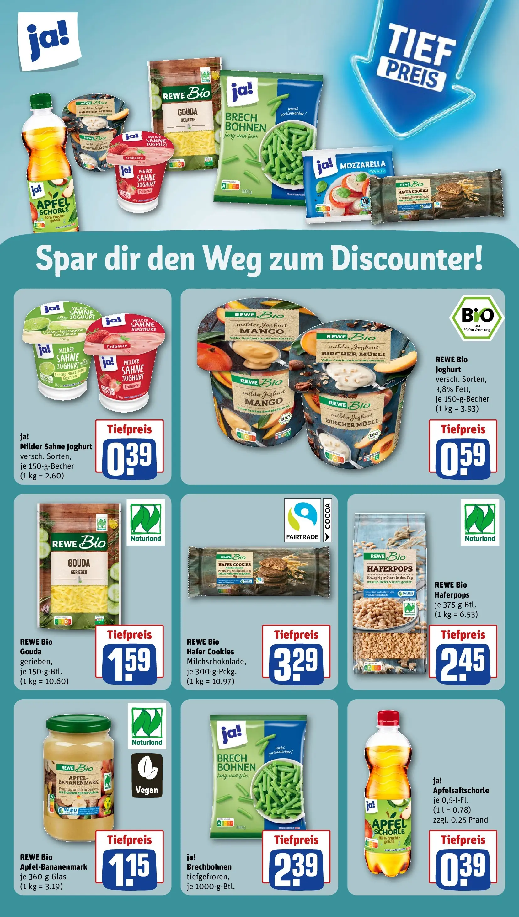 REWE Prospekt ab 20.07.2026 zum Blättern » Angebote | Seite: 19 | Produkte: Mascarpone, Joghurt, Äpfel, Sahne