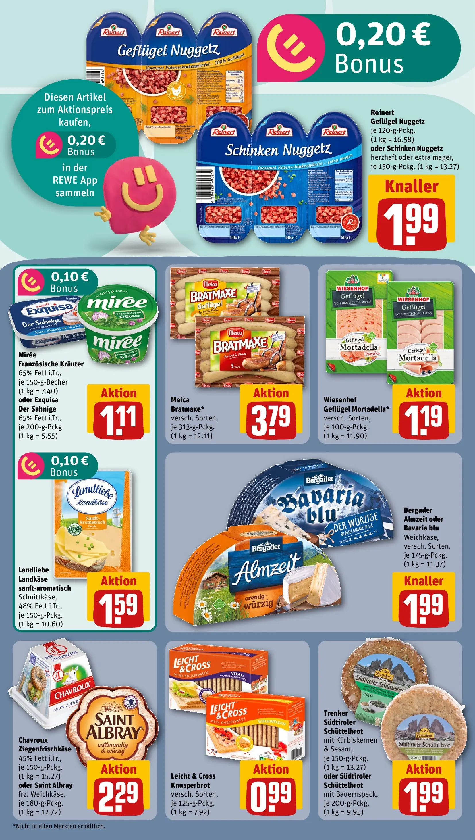 REWE Prospekt ab 20.07.2026 zum Blättern » Angebote | Seite: 14 | Produkte: Ziegenkäse, Meica, Exquisa, Schinken