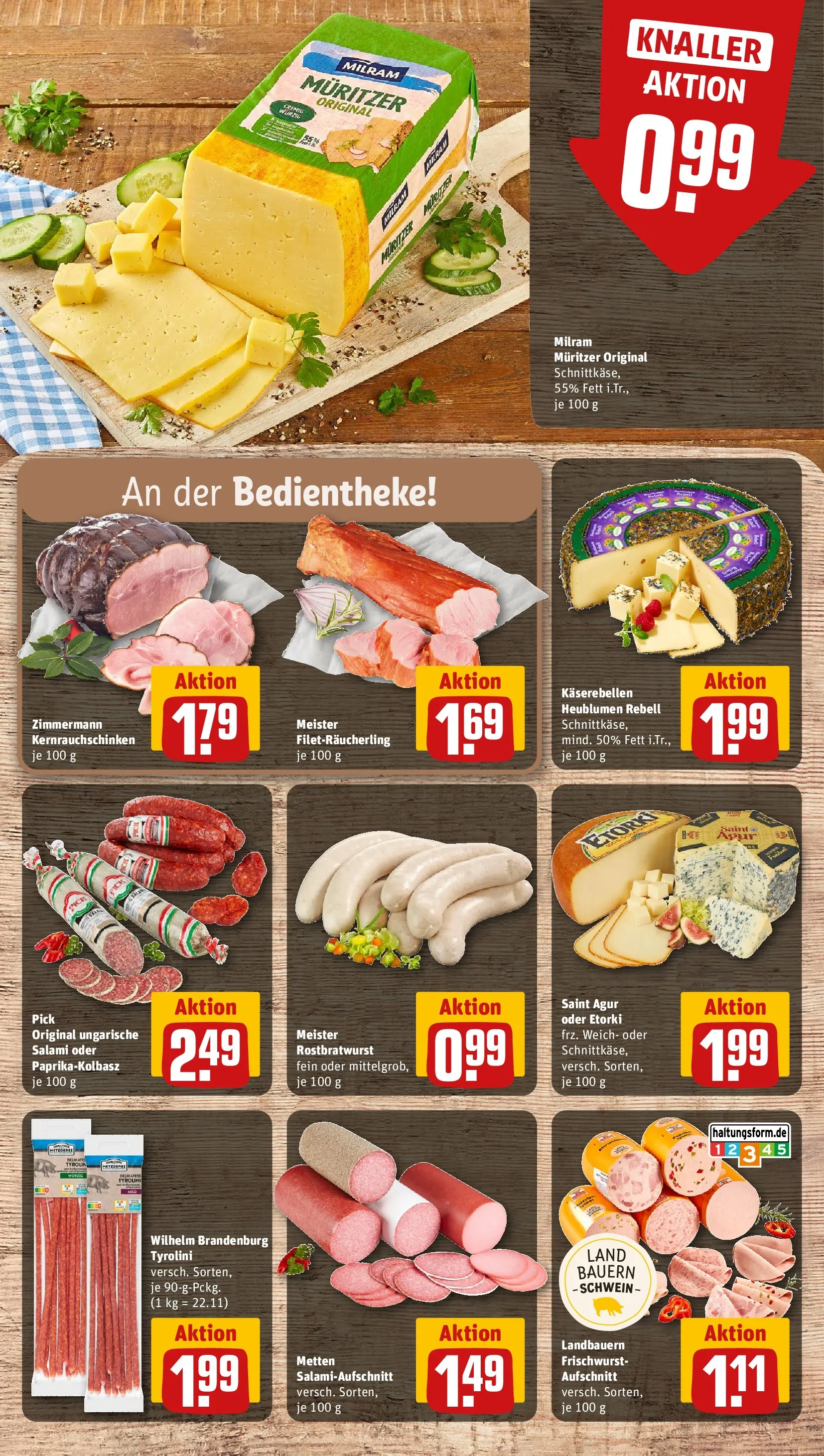 REWE Prospekt ab 20.07.2026 zum Blättern » Angebote | Seite: 12 | Produkte: Milram, Salami