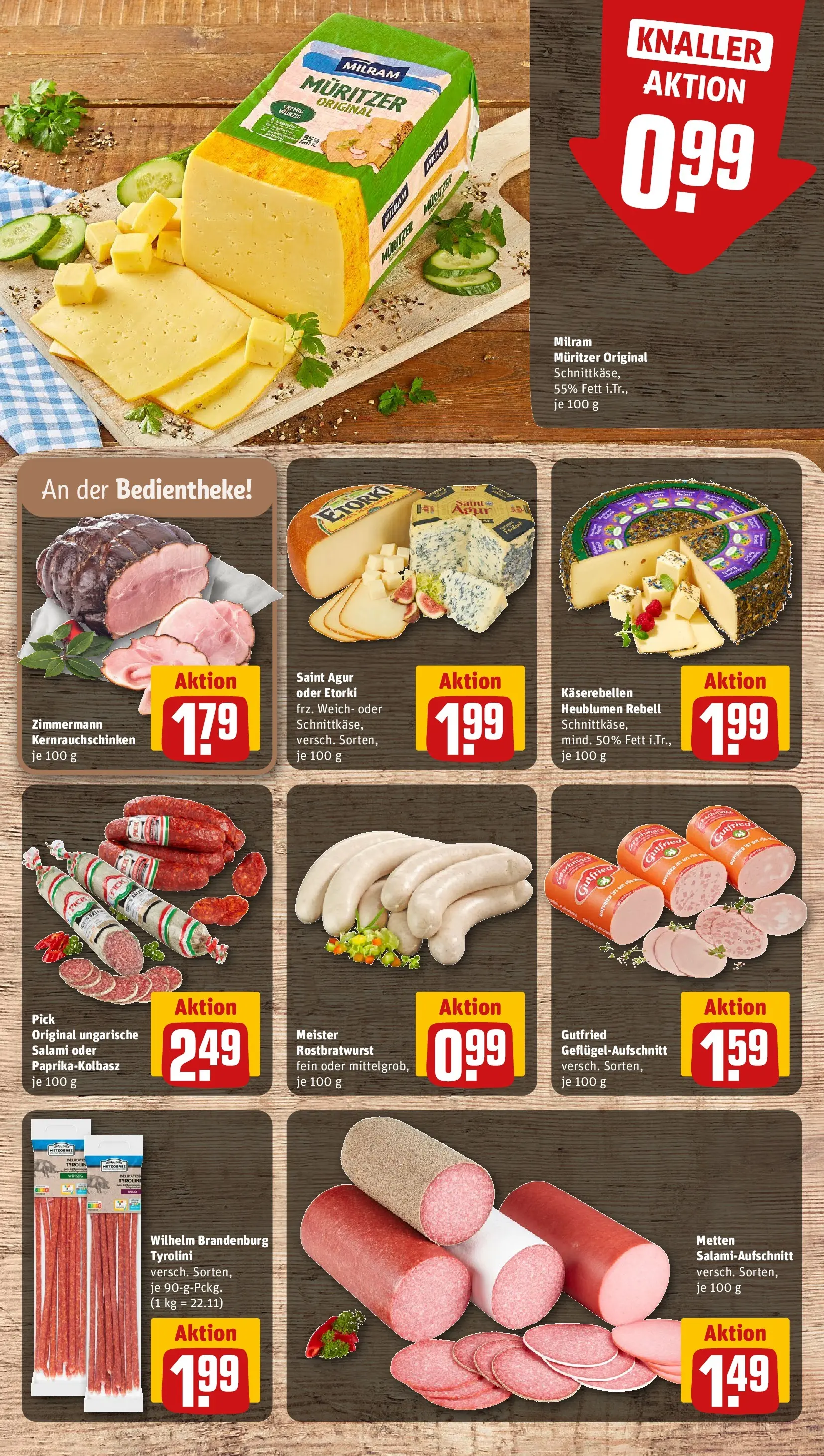 REWE Prospekt ab 20.07.2026 zum Blättern » Angebote | Seite: 11 | Produkte: Milram, Salami