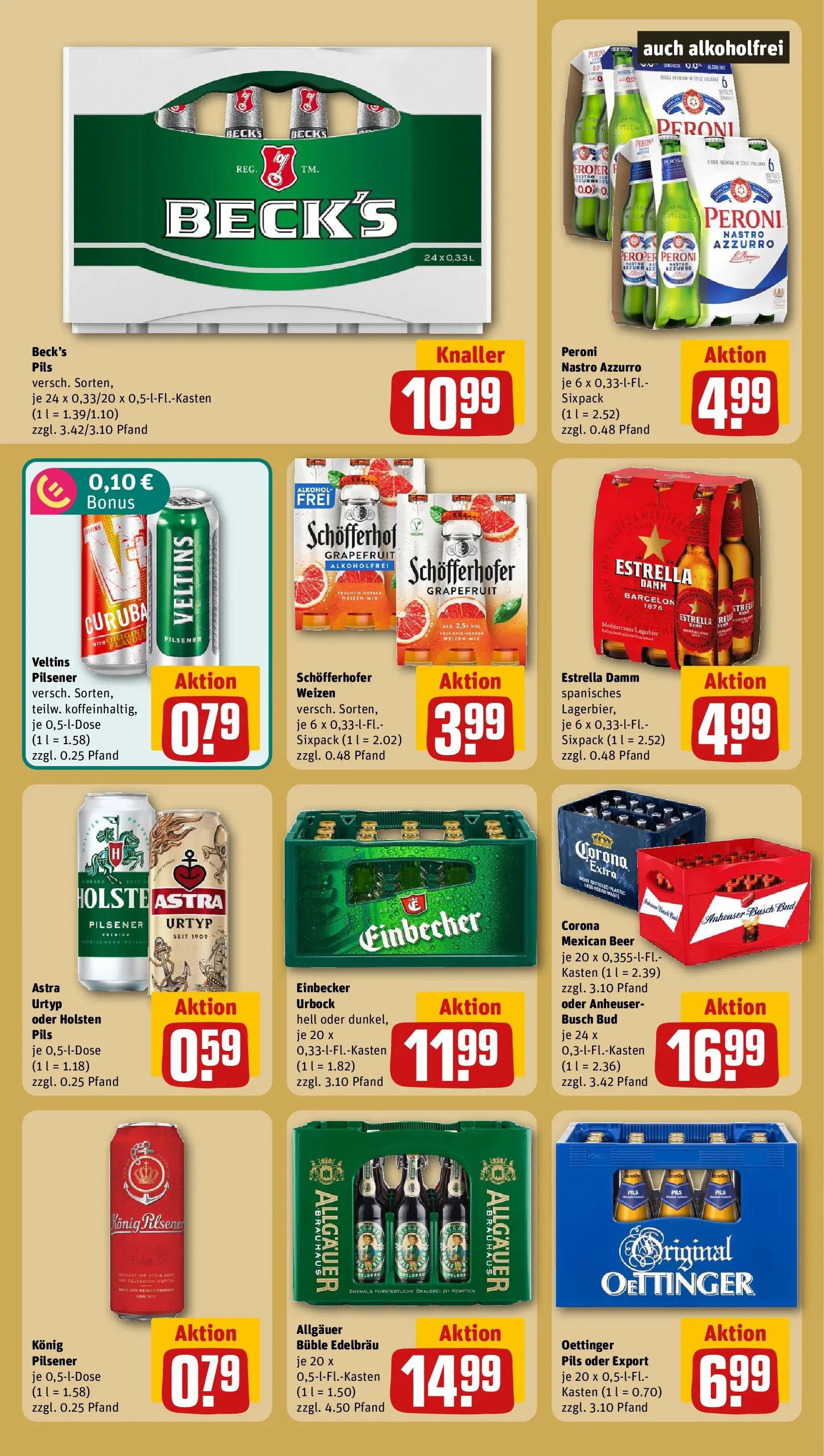 REWE Prospekt ab 20.07.2026 zum Blättern » Angebote | Seite: 19 | Produkte: Bad, Oettinger, Holsten, Grapefruit
