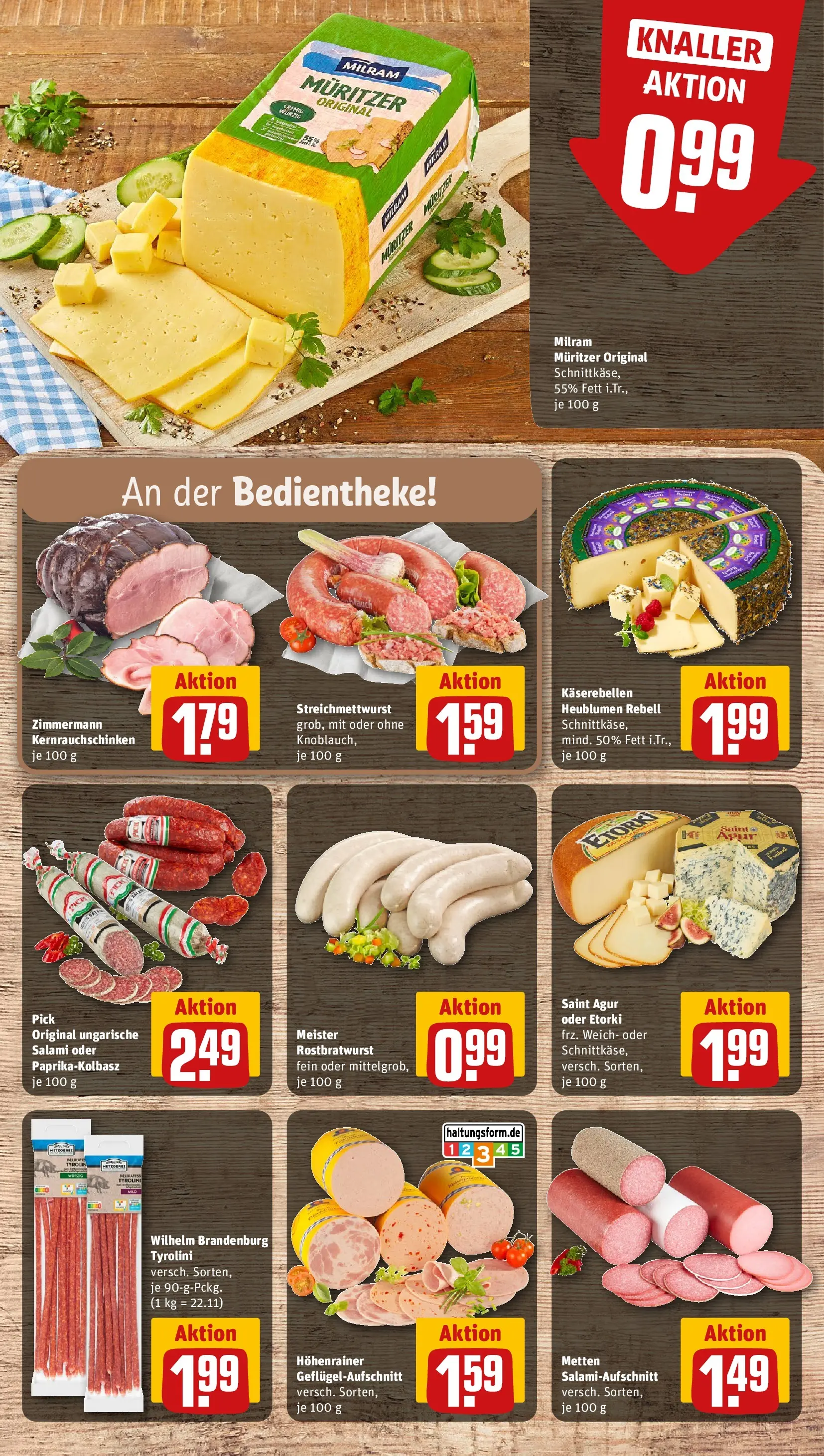REWE Prospekt ab 20.07.2026 zum Blättern » Angebote | Seite: 12 | Produkte: Milram, Salami