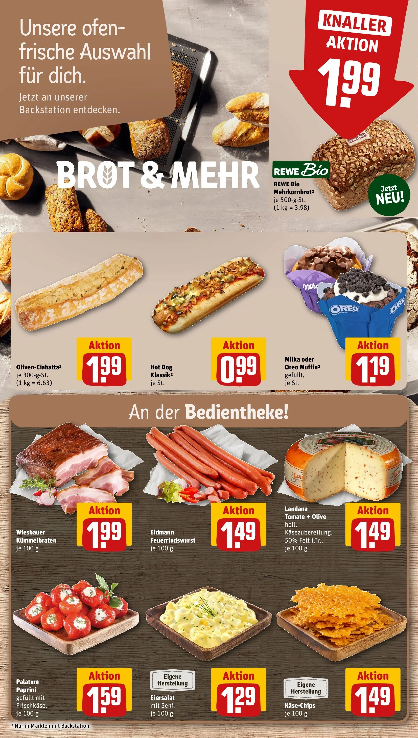 REWE Prospekt ab 20.07.2026 zum Blättern » Angebote | Seite: 13 | Produkte: Ofen, Milka, Brot