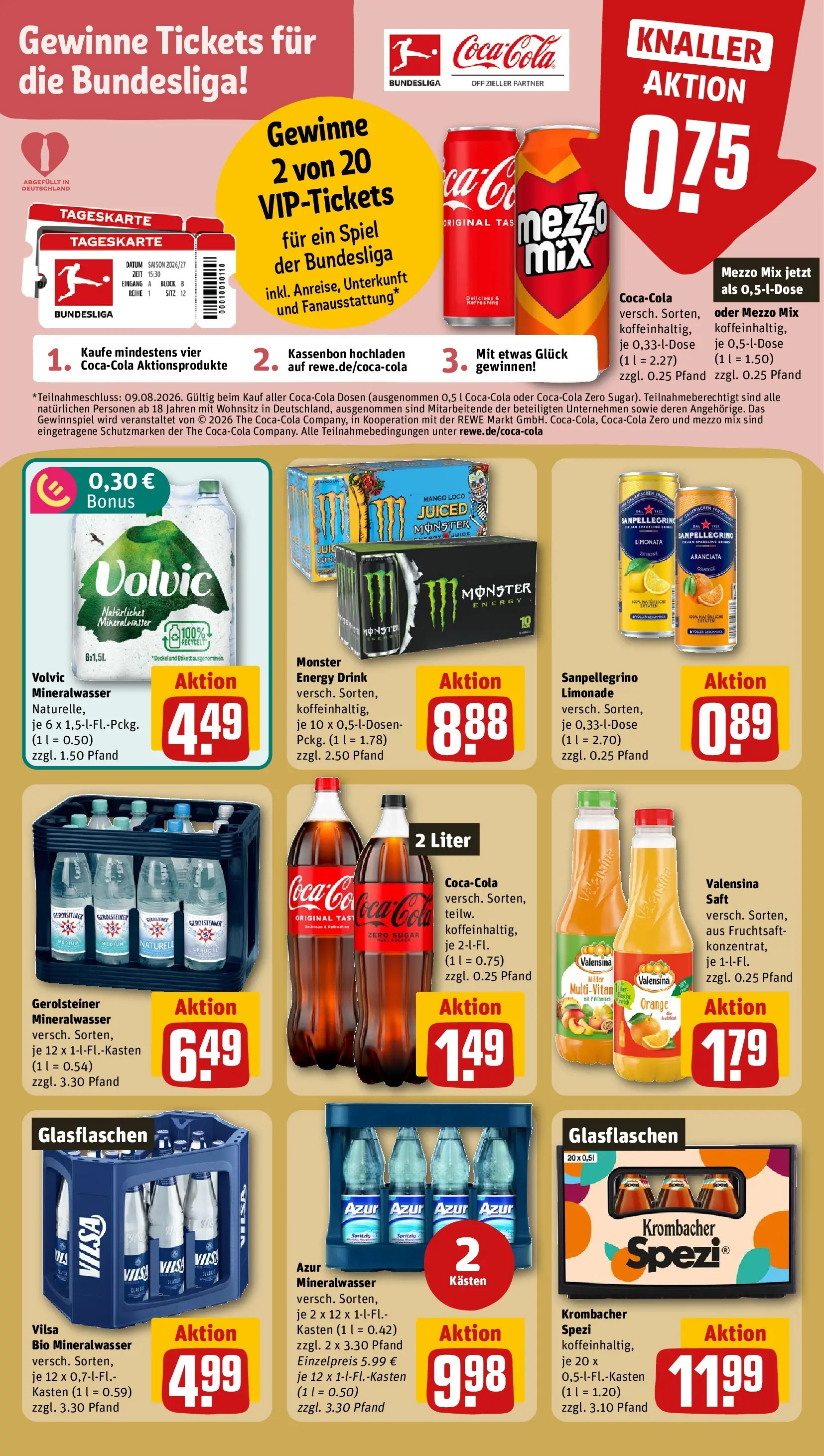 REWE Prospekt ab 20.07.2026 zum Blättern » Angebote | Seite: 20 | Produkte: Limonade, Saft, Oder mezzo mix, Fruchtsaft