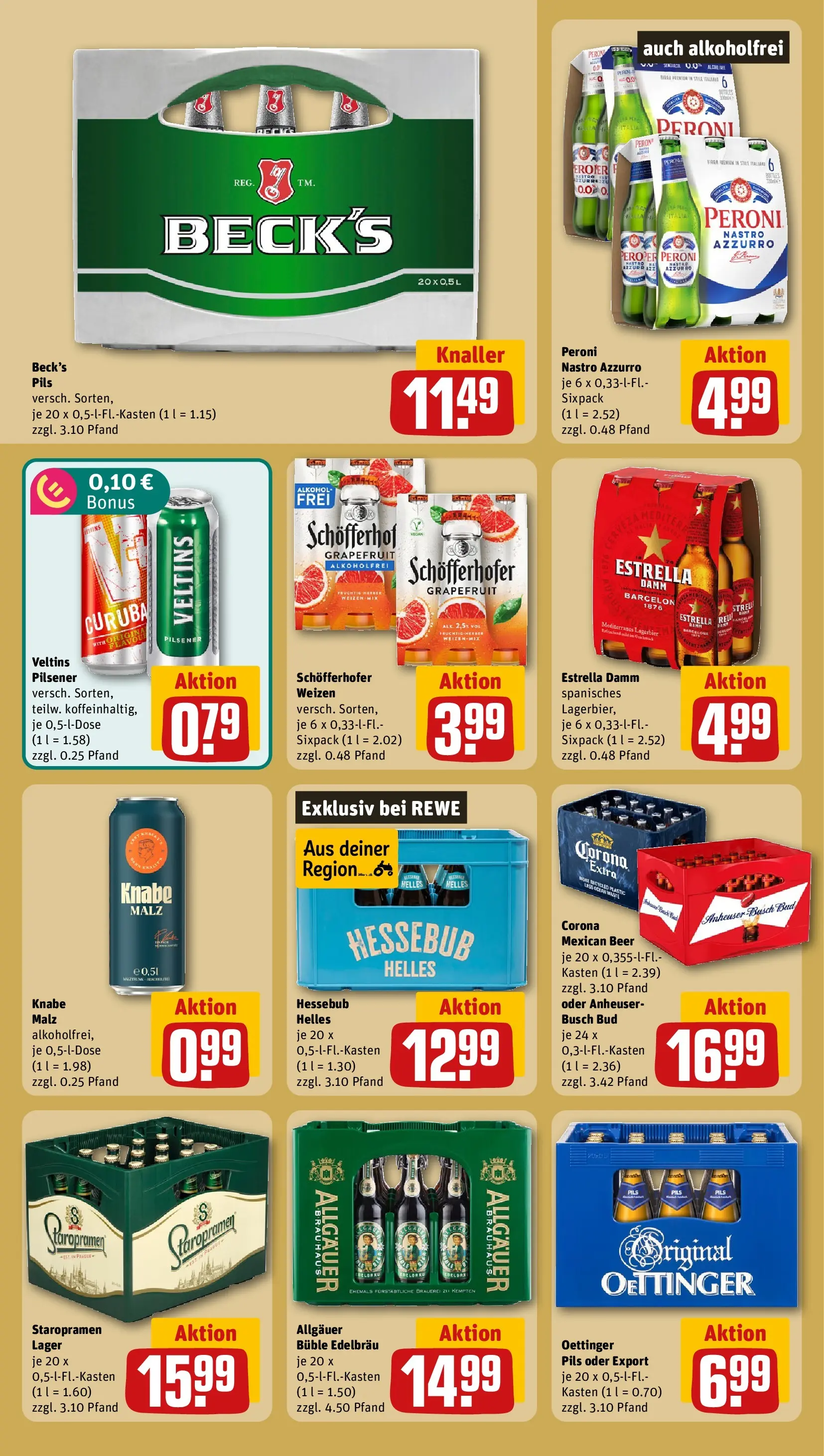 REWE Prospekt ab 20.07.2026 zum Blättern » Angebote | Seite: 21 | Produkte: Pils, Oettinger, Grapefruit, Veltins