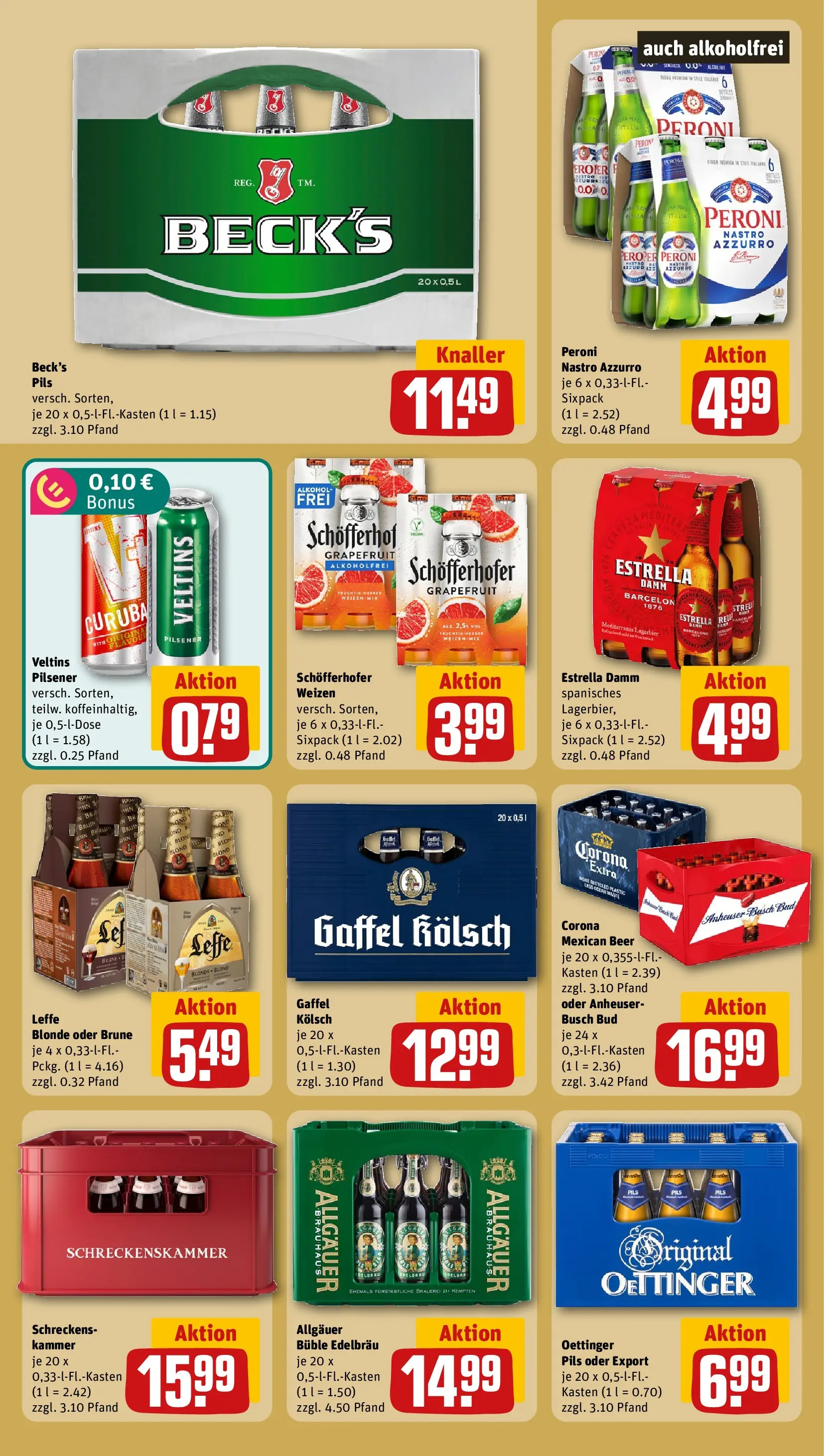 REWE Prospekt ab 20.07.2026 zum Blättern » Angebote | Seite: 23 | Produkte: Pils, Oettinger, Grapefruit, Veltins