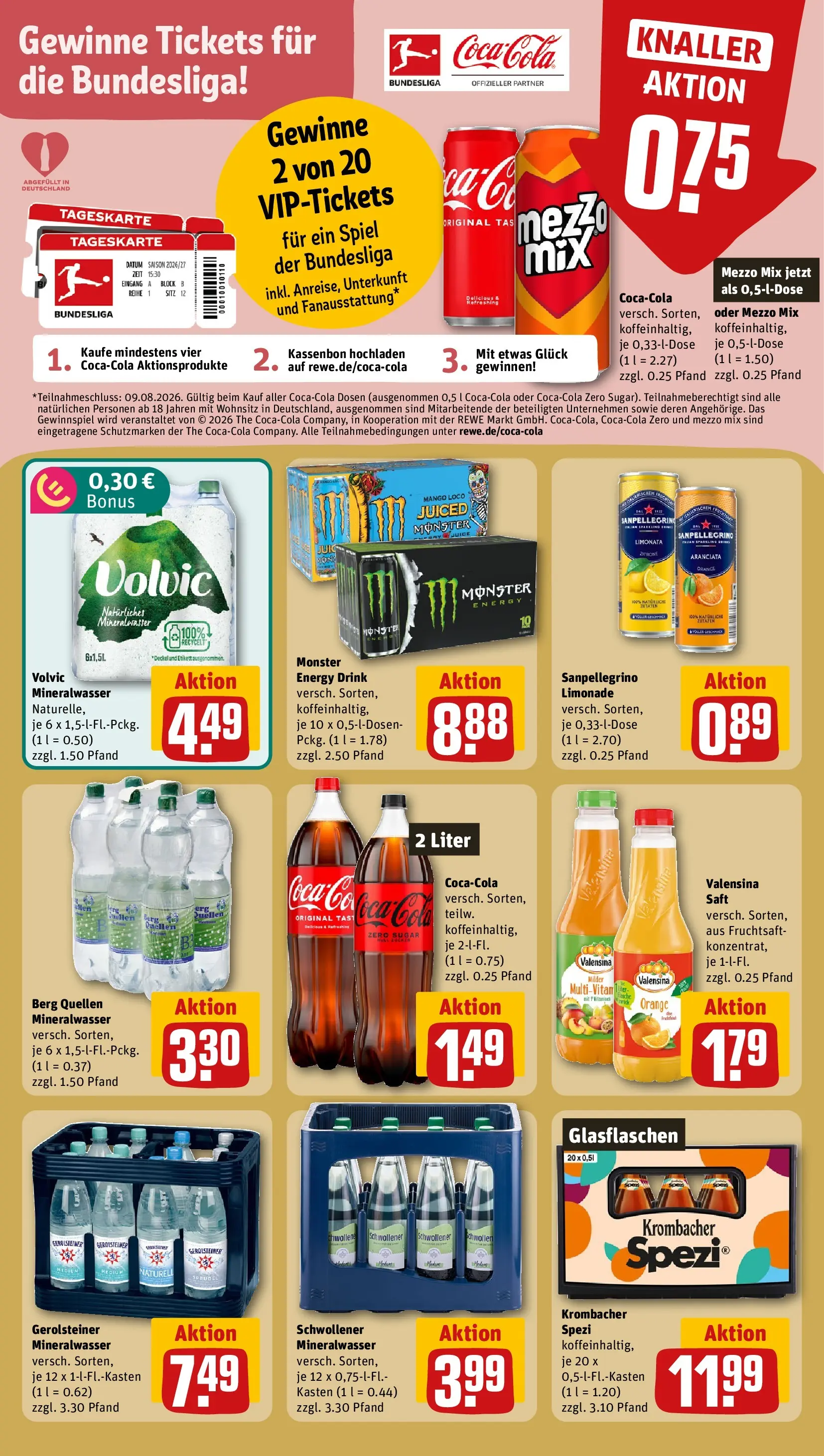 REWE Prospekt ab 20.07.2026 zum Blättern » Angebote | Seite: 20 | Produkte: Limonade, Zitrone, Krombacher, Fruchtsaft