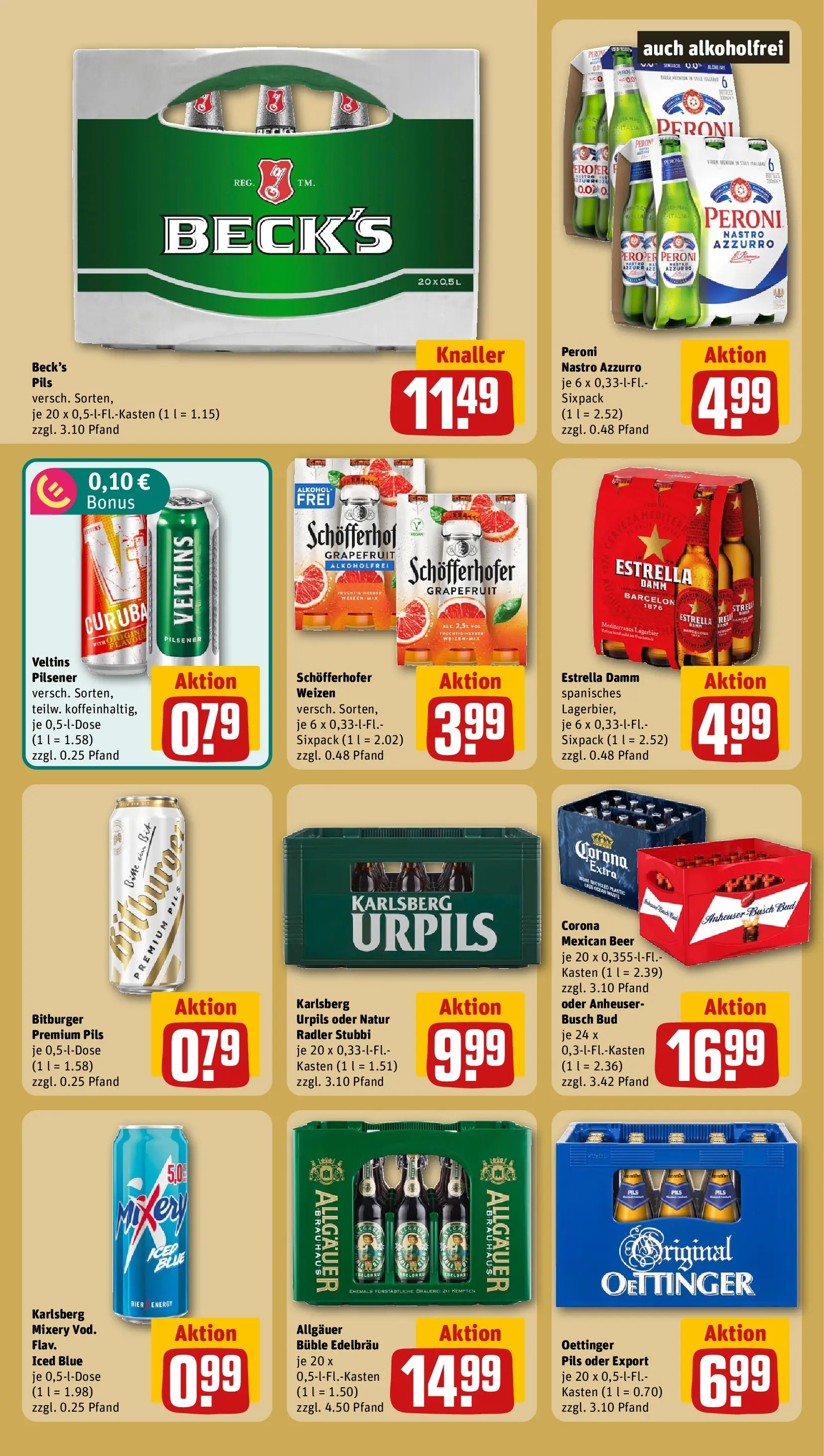REWE Prospekt ab 20.07.2026 zum Blättern » Angebote | Seite: 21 | Produkte: Bitburger, Energy, Pils, Veltins