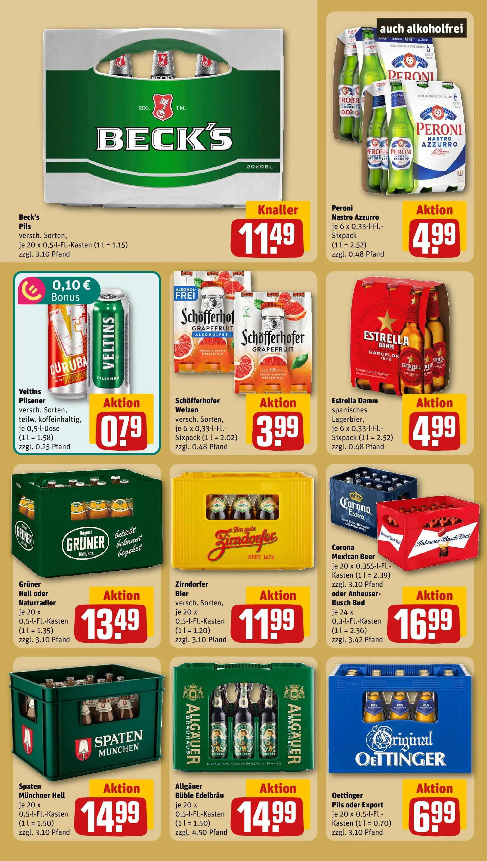 REWE Prospekt ab 20.07.2026 zum Blättern » Angebote | Seite: 21 | Produkte: Bier, Pils, Grapefruit, Veltins