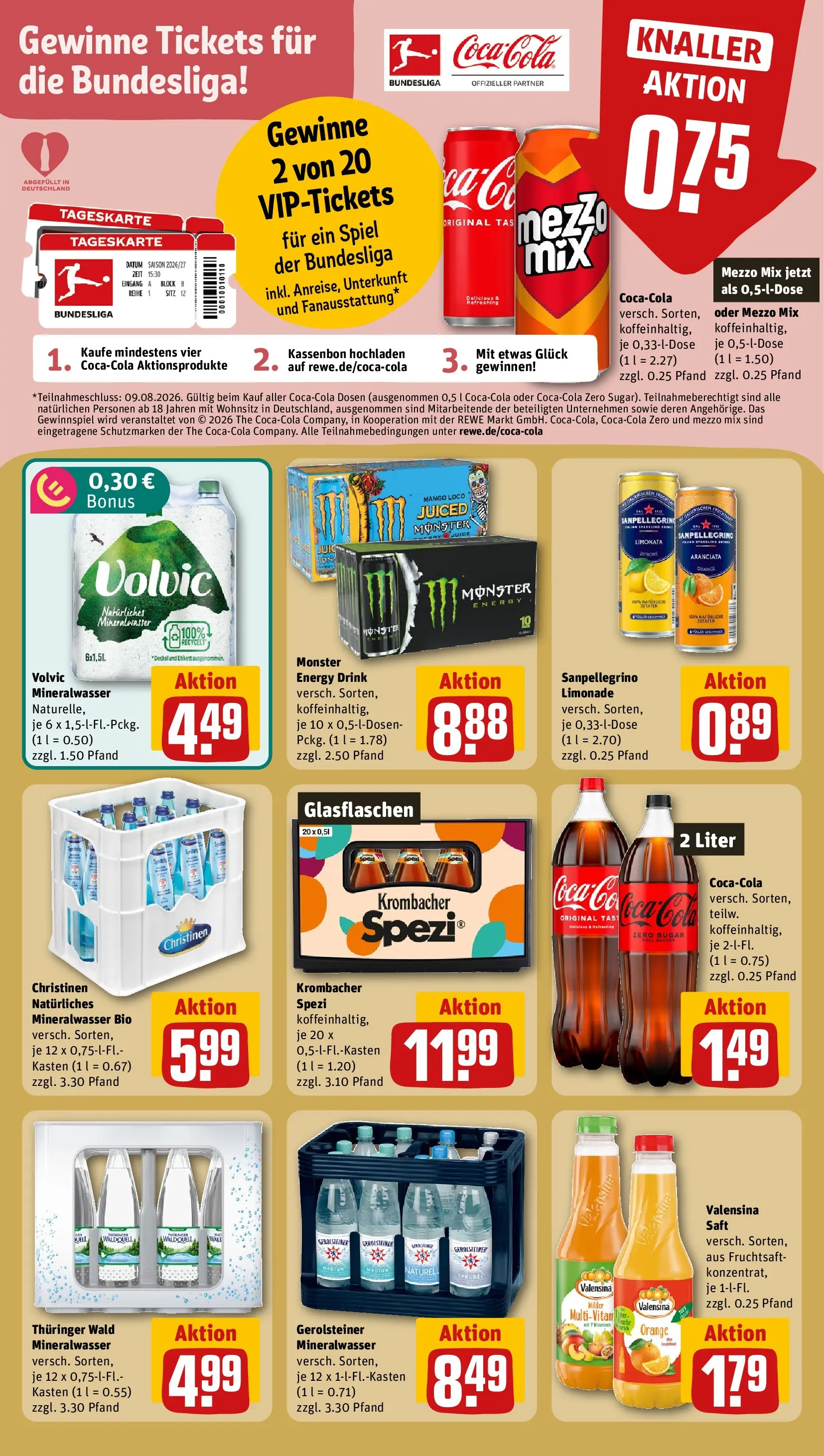 REWE Prospekt ab 20.07.2026 zum Blättern » Angebote | Seite: 20 | Produkte: Zitrone, Krombacher, Saft, Oder mezzo mix
