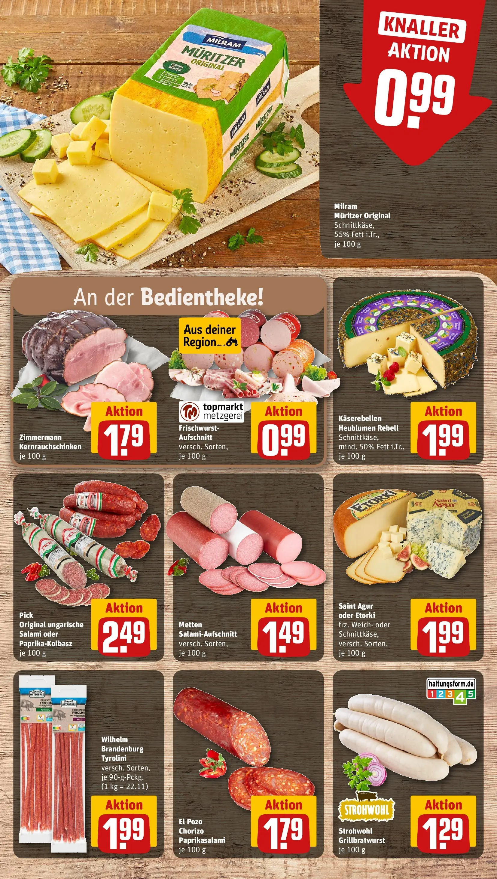 REWE Prospekt ab 20.07.2026 zum Blättern » Angebote | Seite: 12 | Produkte: Milram, Salami