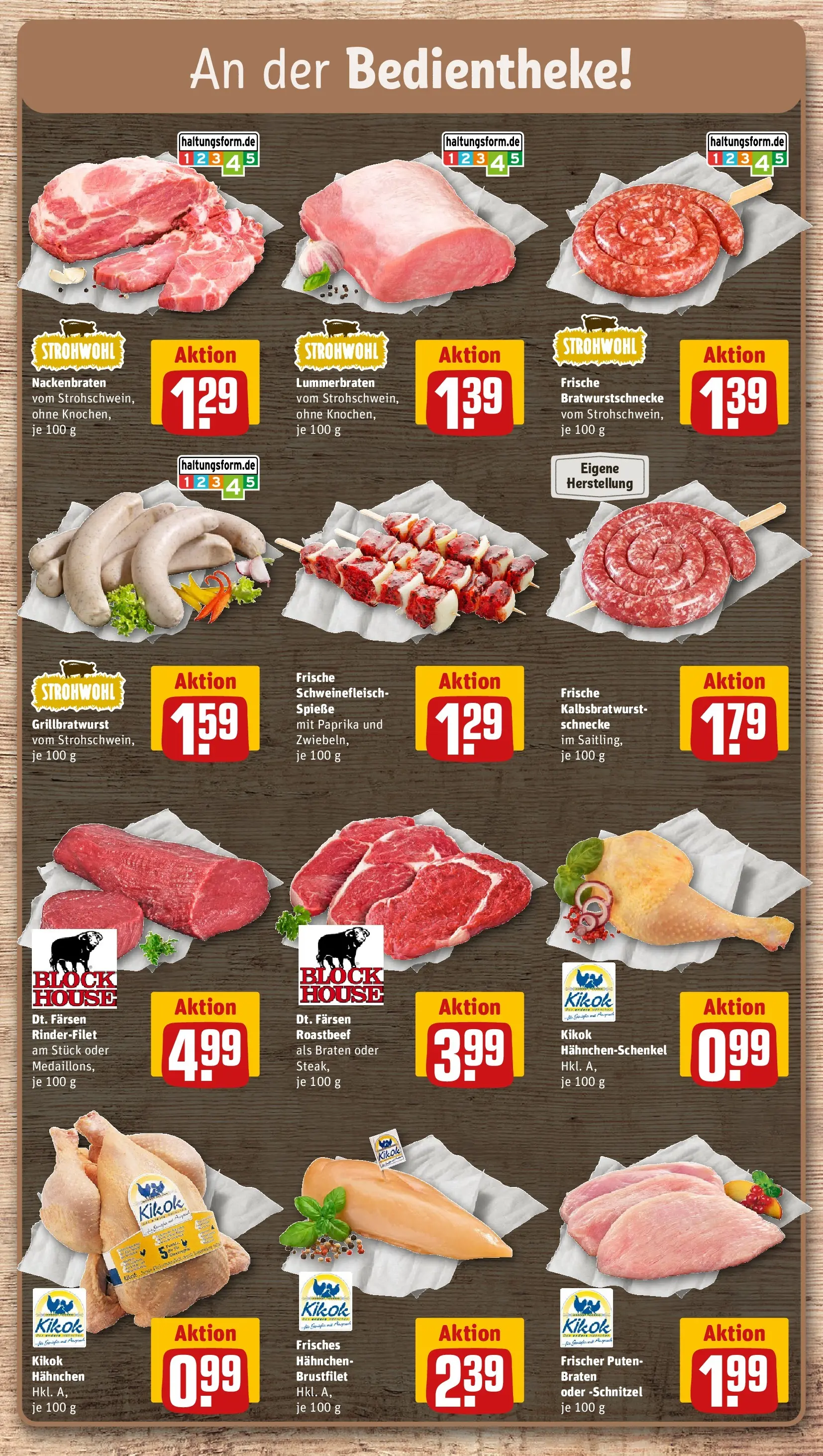 REWE Prospekt ab 20.07.2026 zum Blättern » Angebote | Seite: 10 | Produkte: Hahnchenschenkel, Rinderfilet, Roastbeef, Paprika