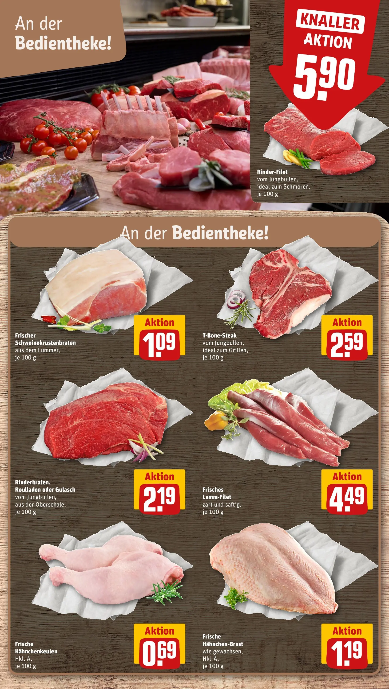 REWE Prospekt ab 20.07.2026 zum Blättern » Angebote | Seite: 10 | Produkte: Rinderfilet, Gulasch, Hahnchenbrust