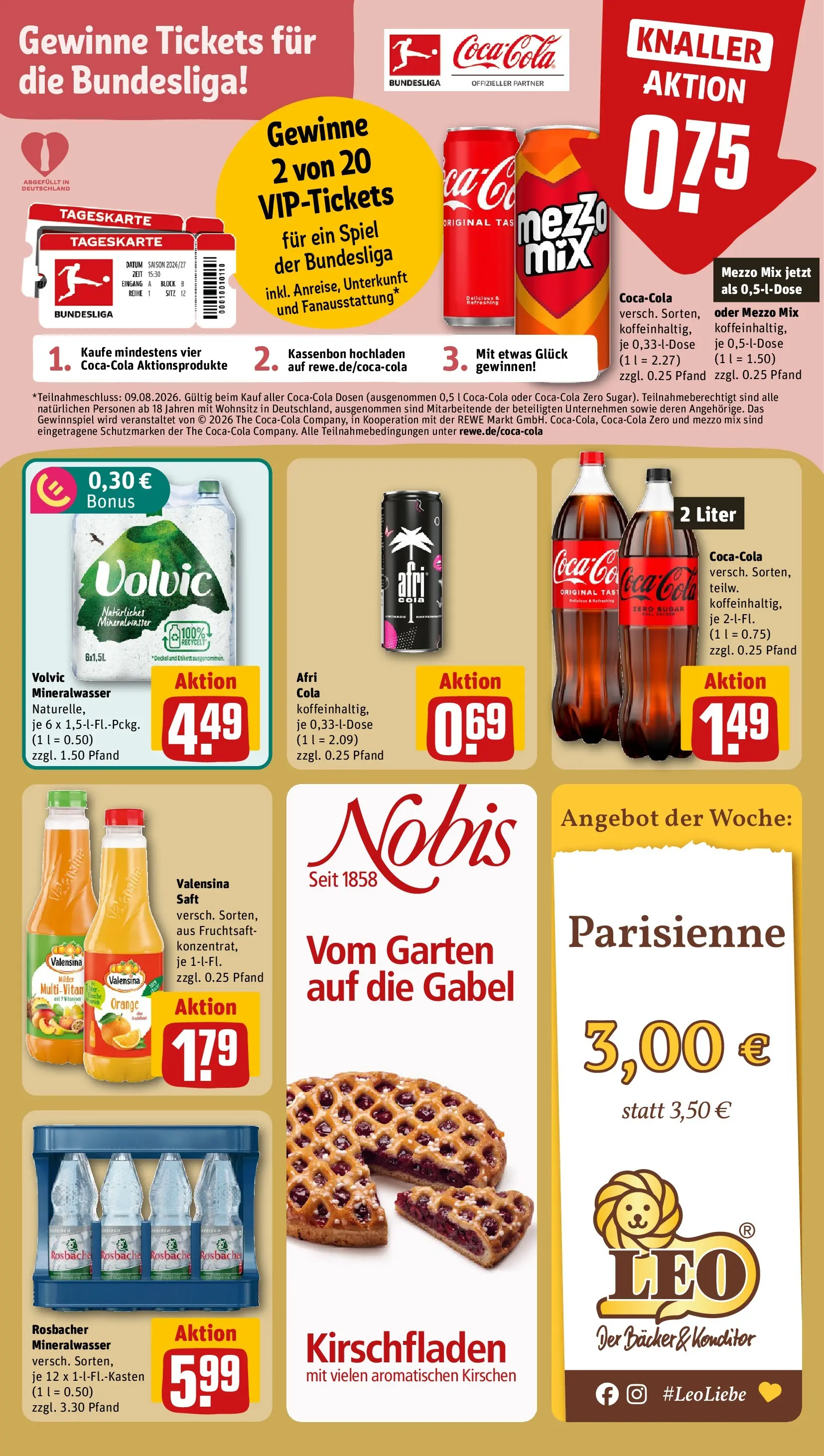 REWE Prospekt ab 20.07.2026 zum Blättern » Angebote | Seite: 20 | Produkte: Spiel, Cola, Saft, Oder mezzo mix