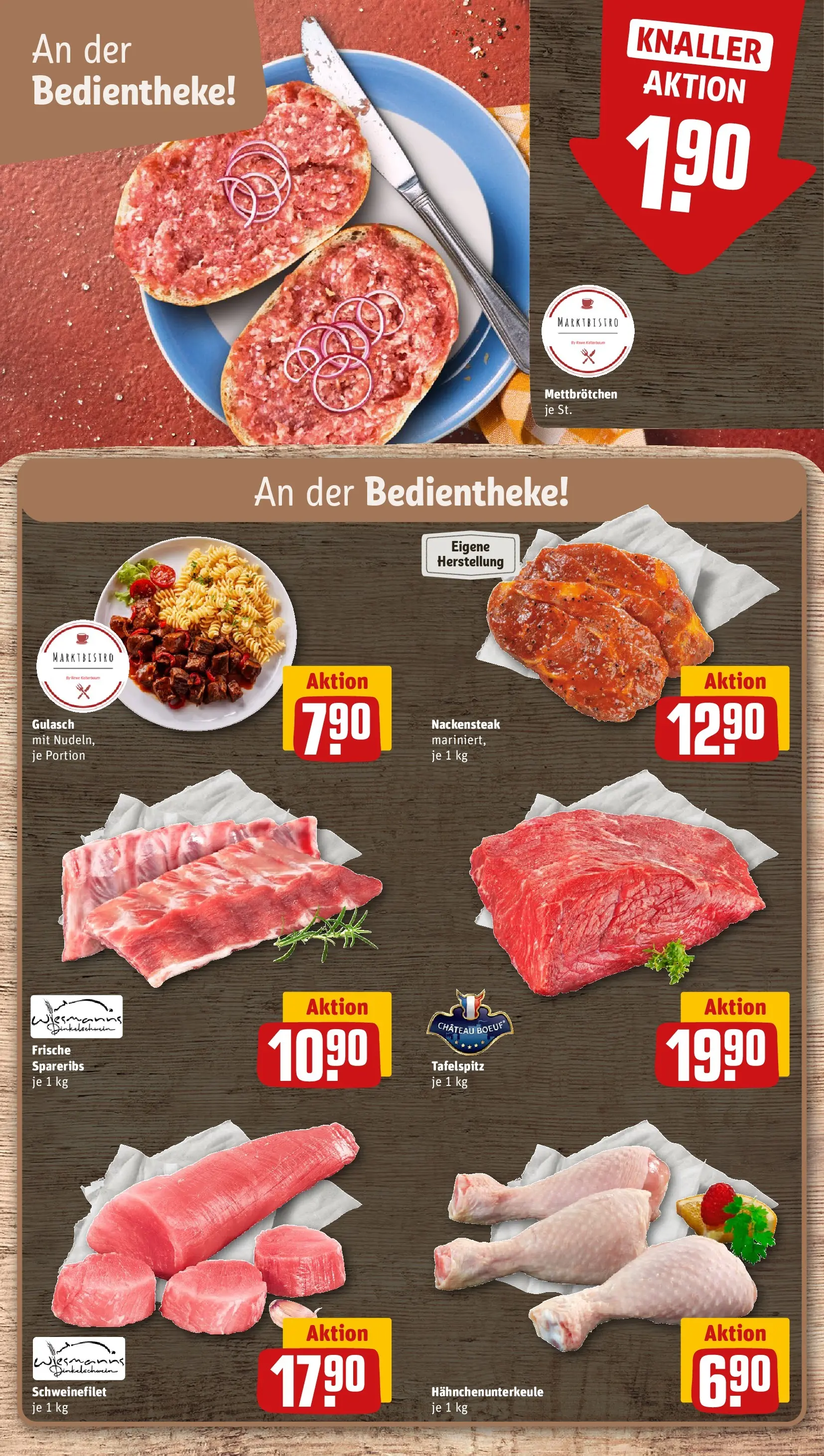 REWE Prospekt ab 20.07.2026 zum Blättern » Angebote | Seite: 10 | Produkte: Tafelspitz, Schweinefilet, Gulasch, Nudeln