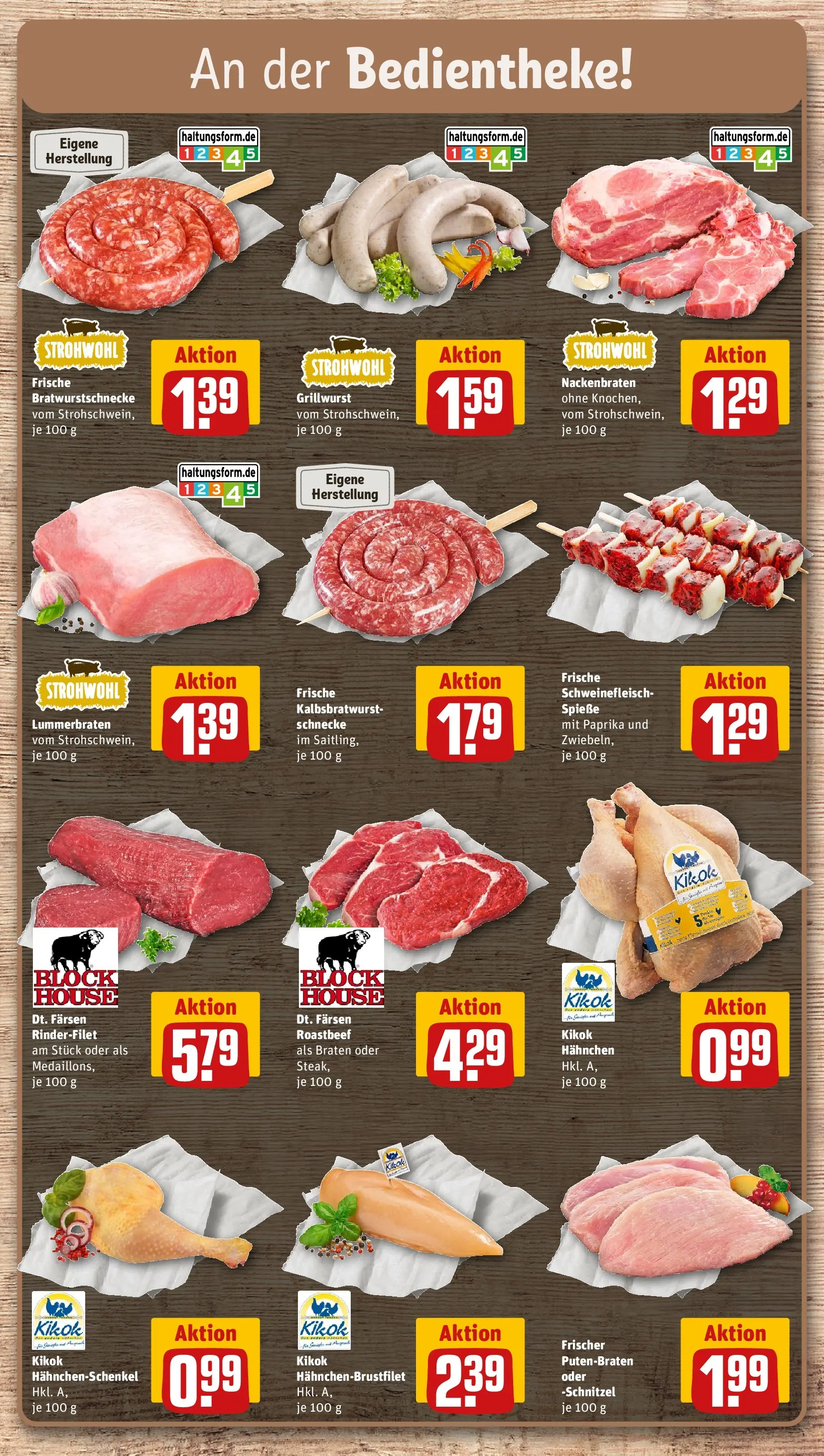 REWE Prospekt ab 20.07.2026 zum Blättern » Angebote | Seite: 10 | Produkte: Rinderfilet, Schnitzel, Roastbeef, Paprika