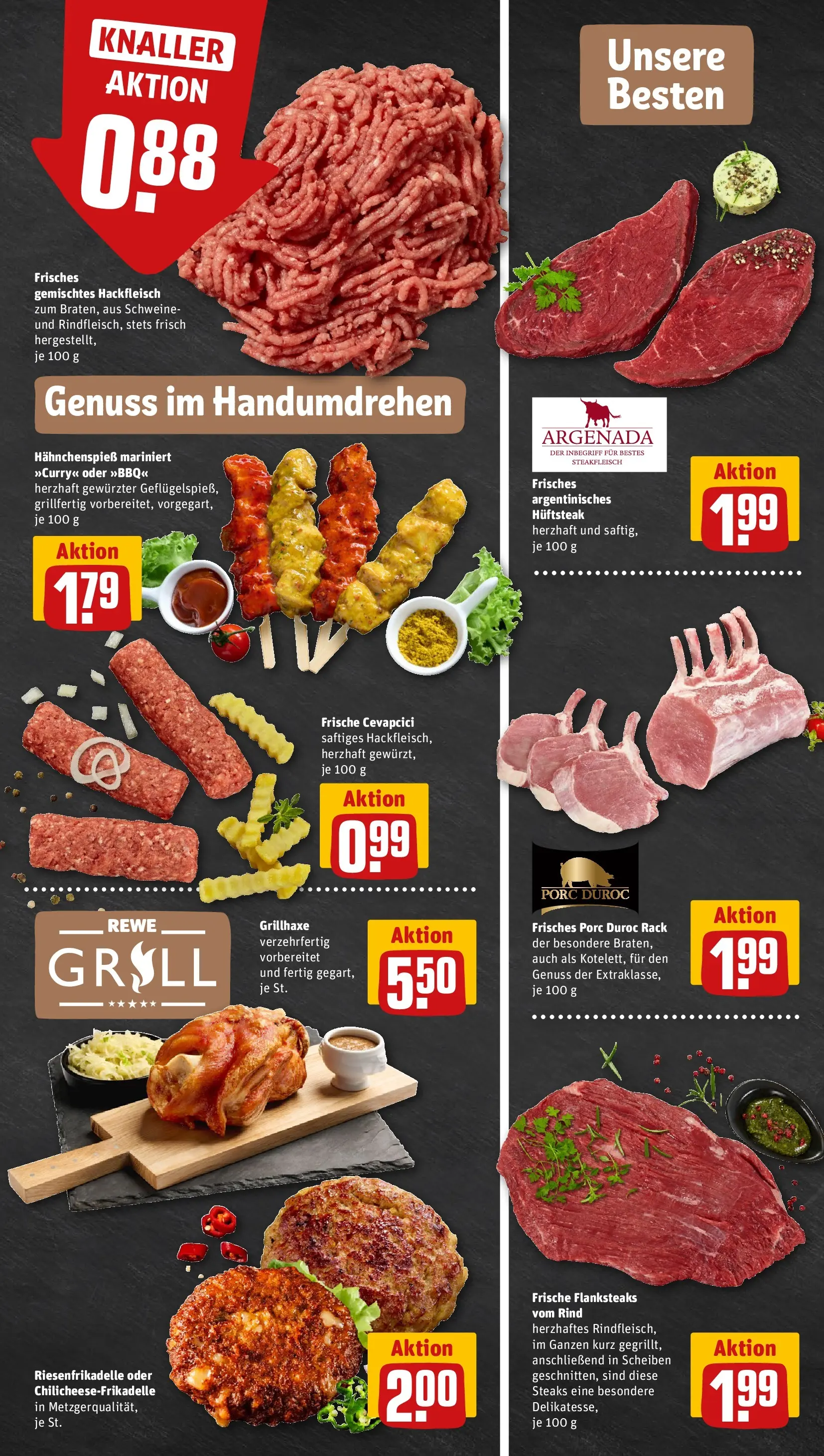 REWE Prospekt ab 20.07.2026 zum Blättern » Angebote | Seite: 7 | Produkte: Cevapcici, Hackfleisch