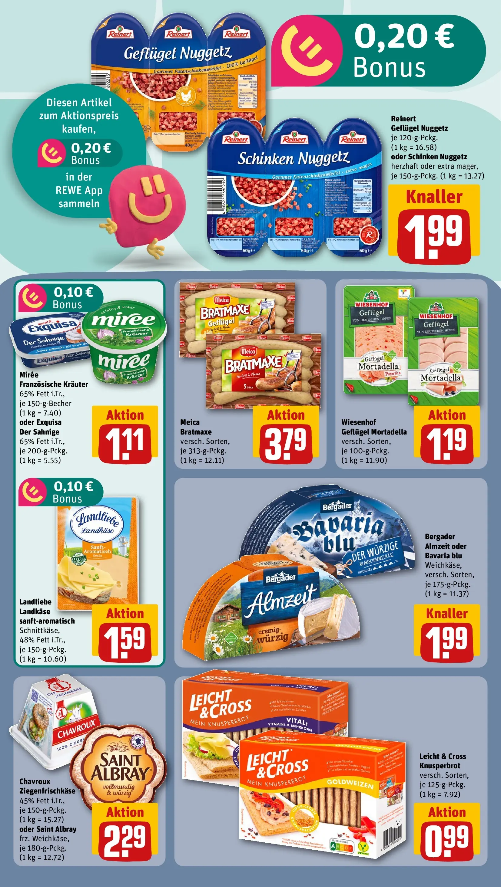 REWE Prospekt ab 20.07.2026 zum Blättern » Angebote | Seite: 10 | Produkte: Ziegenkäse, Meica, Exquisa, Paprika