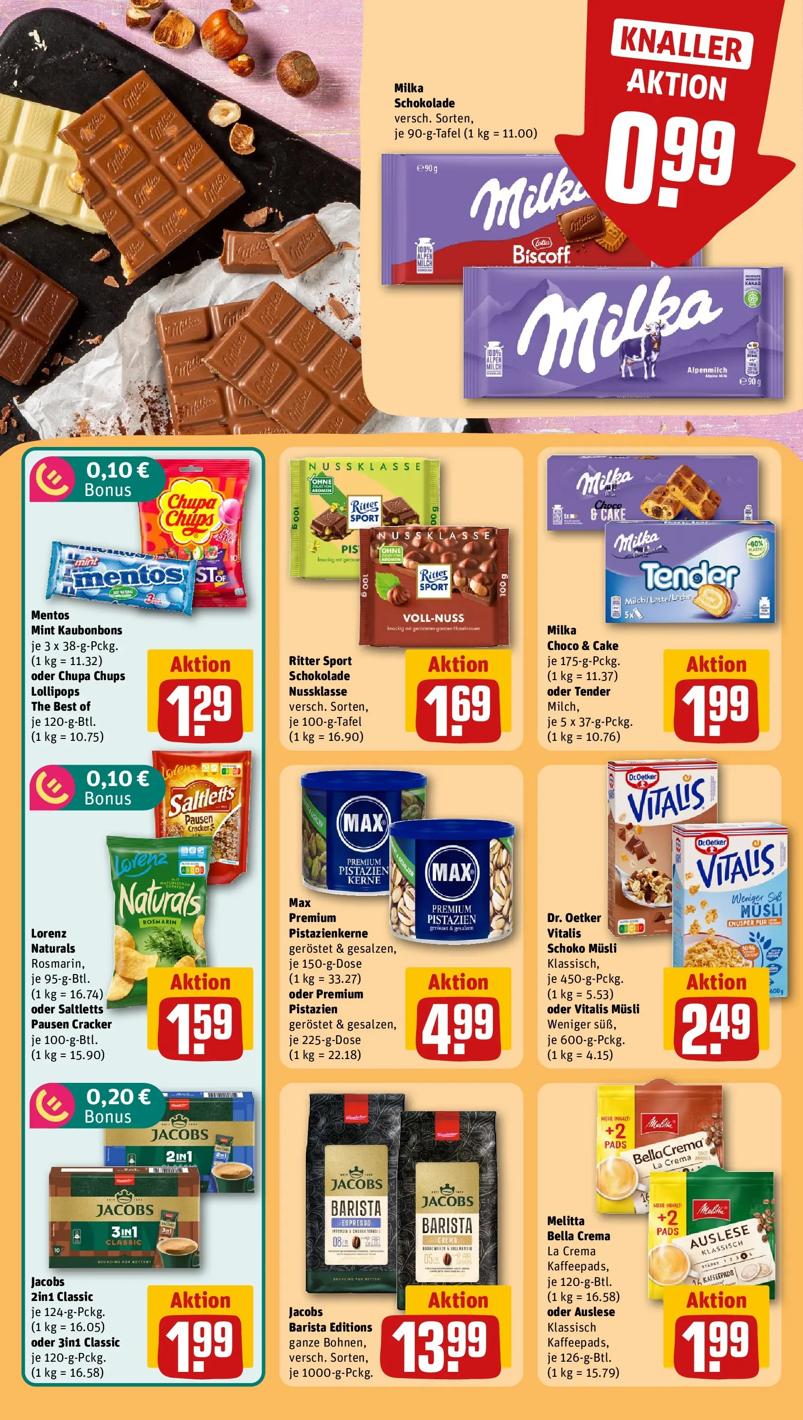 REWE Prospekt ab 20.07.2026 zum Blättern » Angebote | Seite: 23 | Produkte: Milch, Schokolade, Ritter sport, Milka