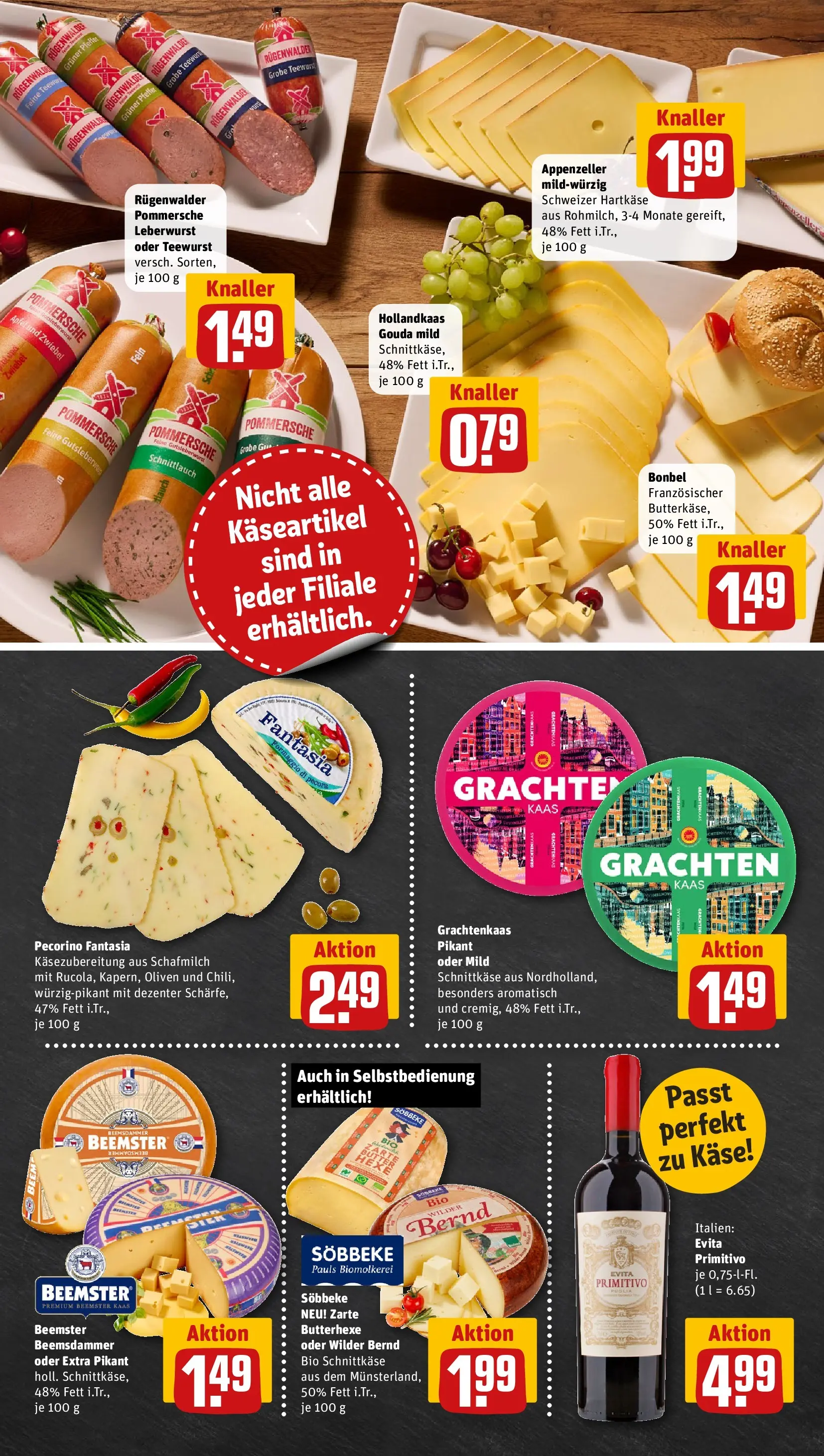 REWE Prospekt ab 20.07.2026 zum Blättern » Angebote | Seite: 9 | Produkte: Butter, Käse, Äpfel, Pfeffer