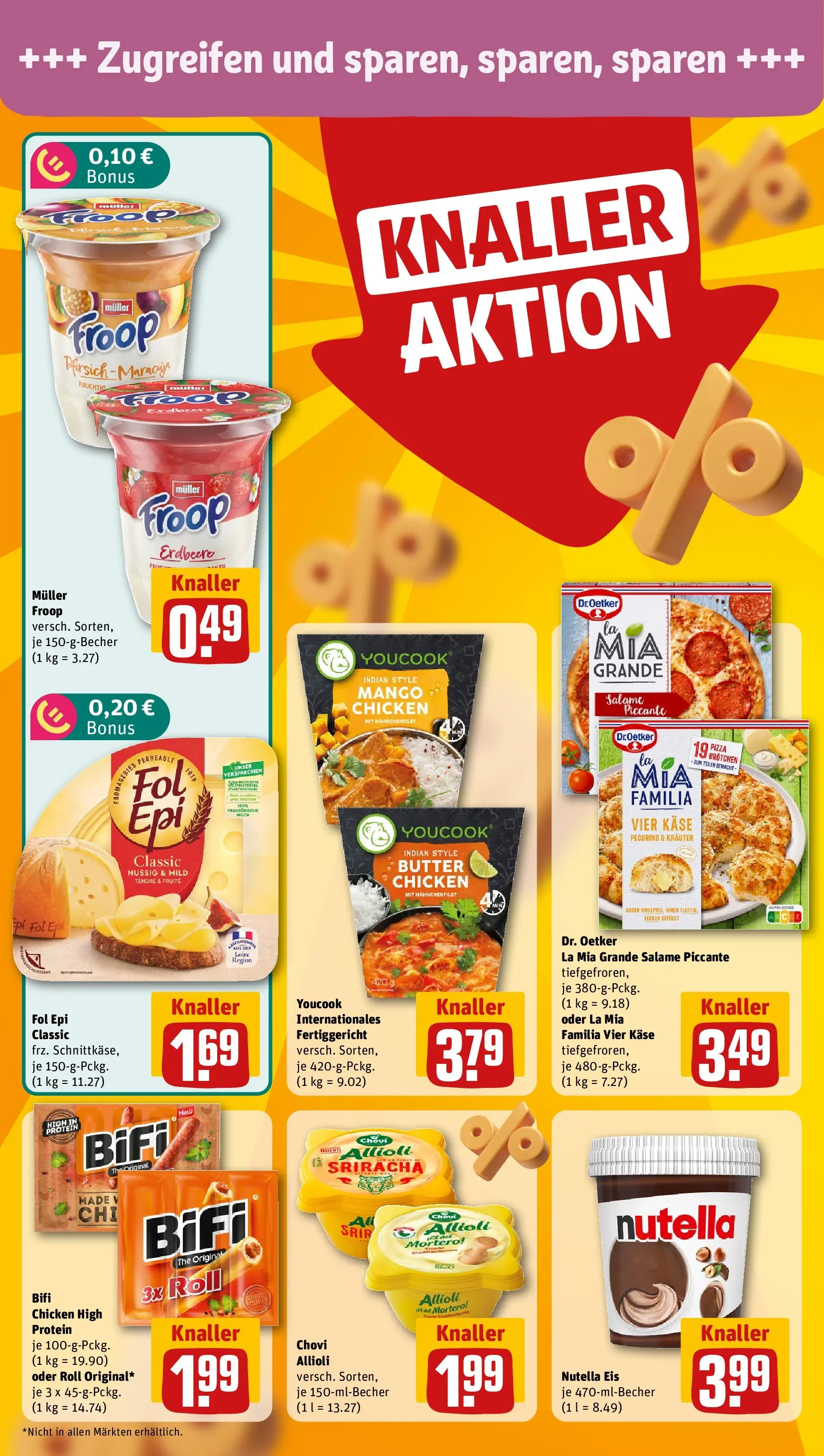 REWE Prospekt ab 20.07.2026 zum Blättern » Angebote | Seite: 4 | Produkte: Milch, Nutella, Mango, Pizza