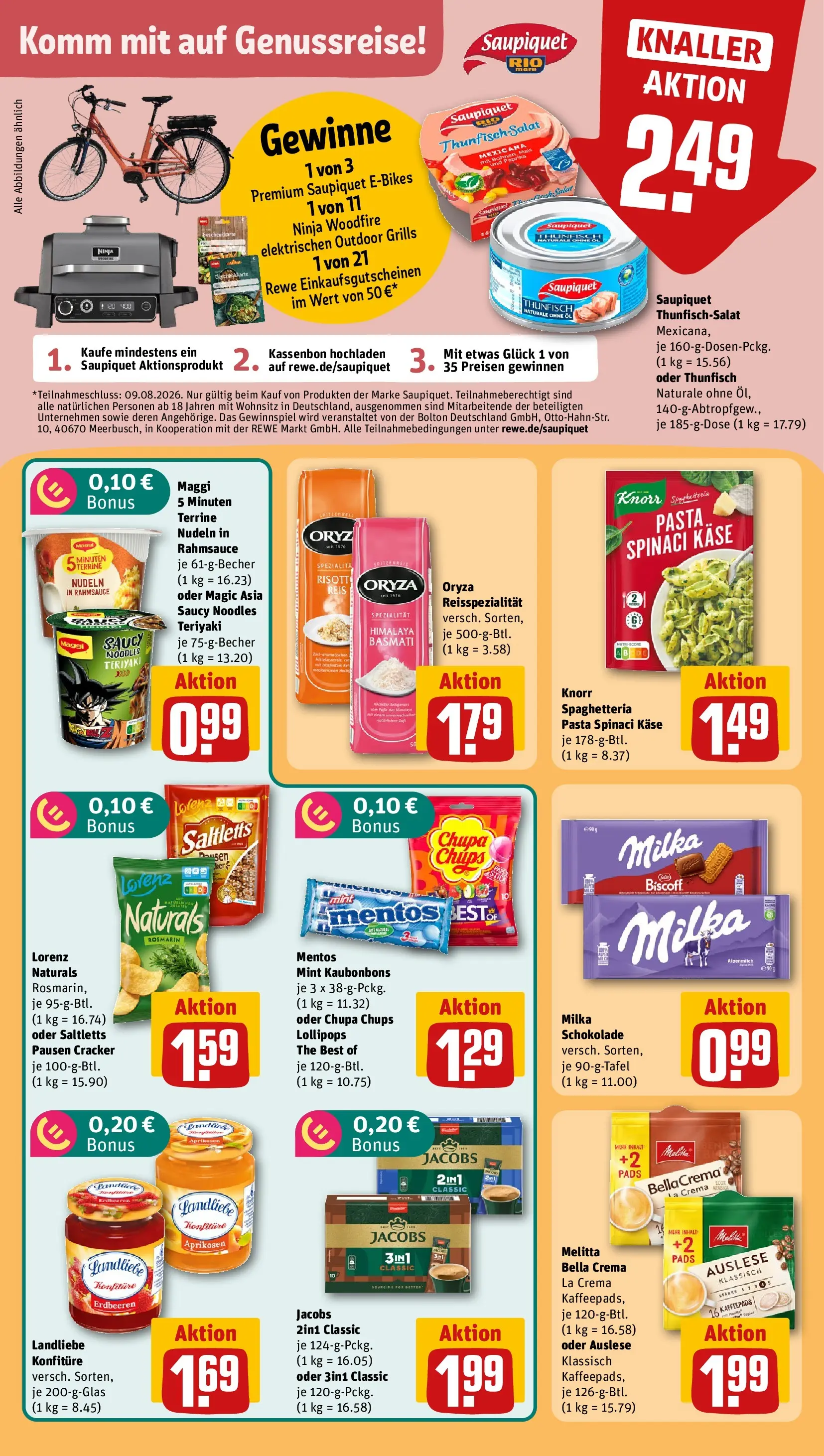 REWE Prospekt ab 20.07.2026 zum Blättern » Angebote | Seite: 19 | Produkte: Öl, Paprika, Nudeln, Erdbeeren