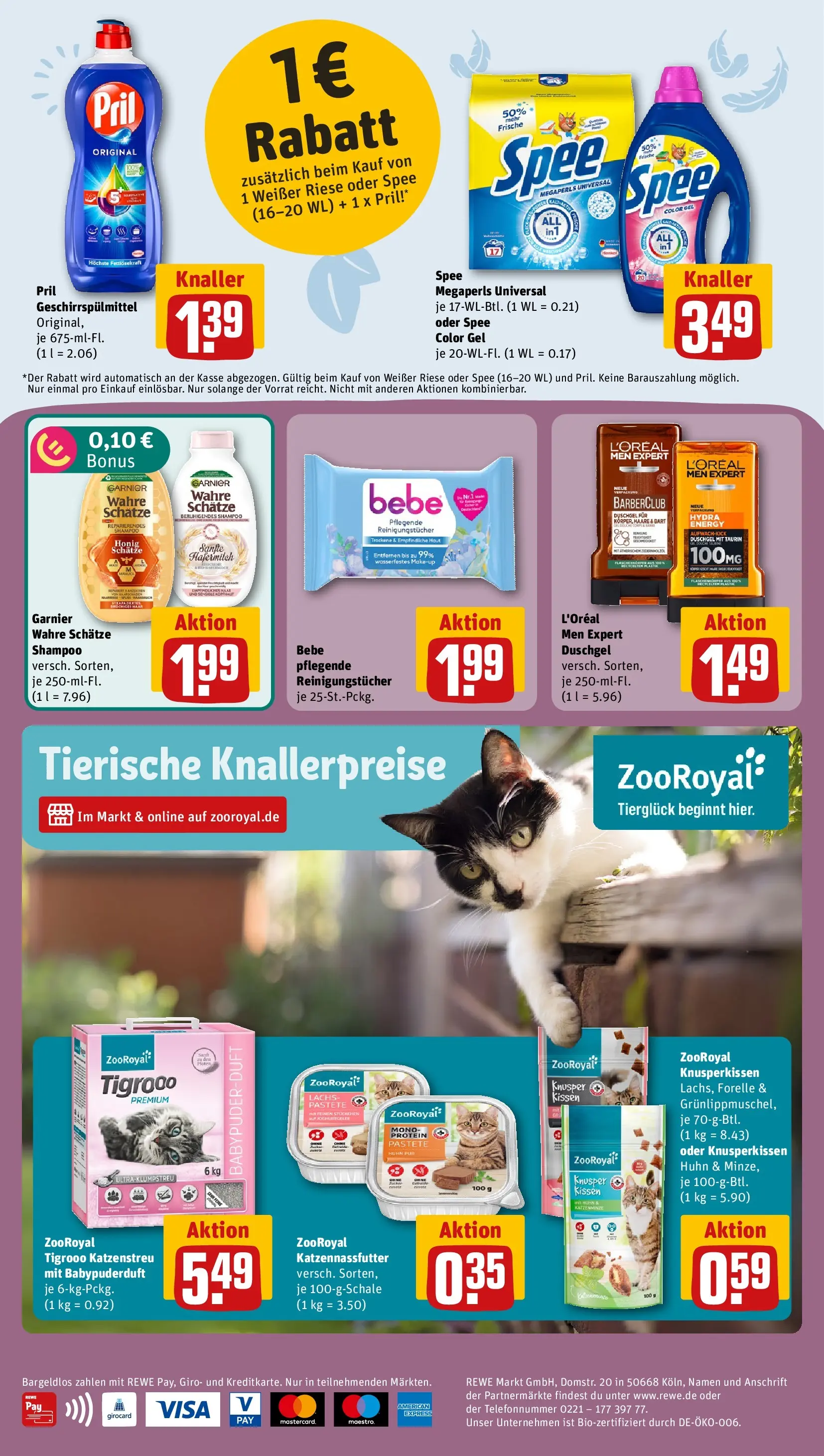 REWE Prospekt ab 20.07.2026 zum Blättern » Angebote | Seite: 20 | Produkte: Duschgel, Spee, Reinigungstücher, Pril