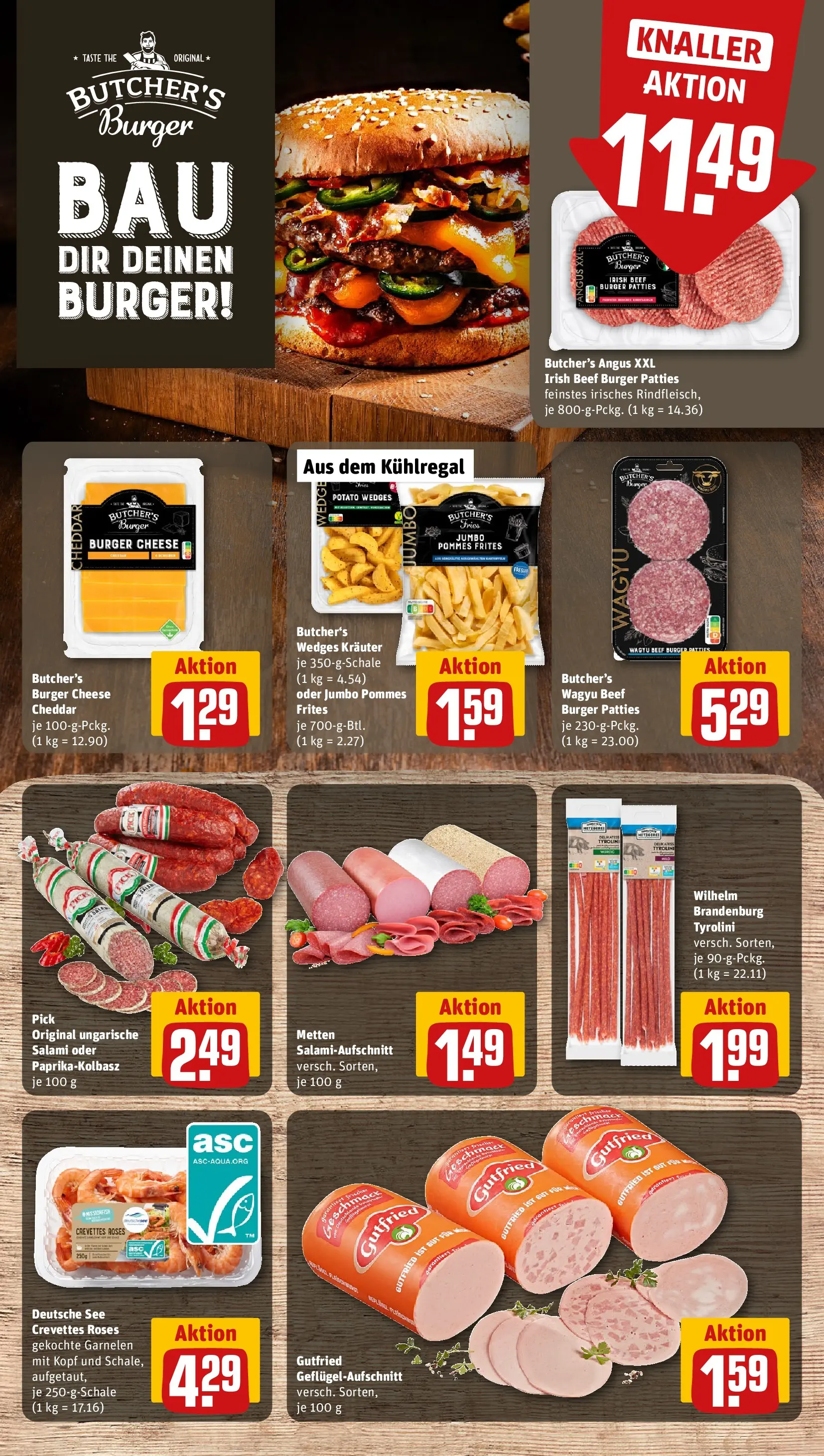 REWE Prospekt ab 20.07.2026 zum Blättern » Angebote | Seite: 10 | Produkte: Pommes, Garnelen, Pommes frites, Salami