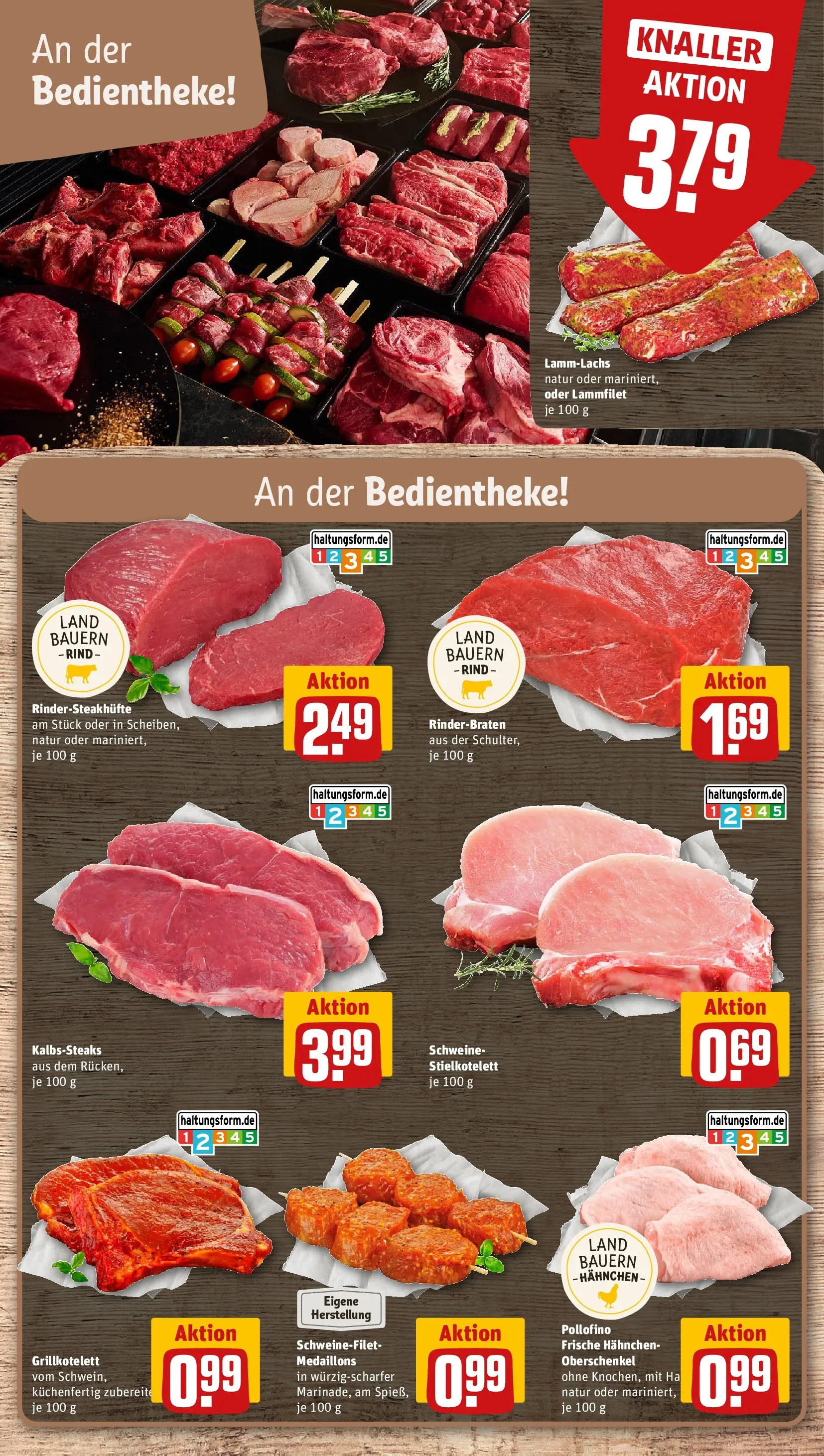REWE Prospekt ab 20.07.2026 zum Blättern » Angebote | Seite: 10 | Produkte: Rinderbraten, Hahnchen, Schweinefilet