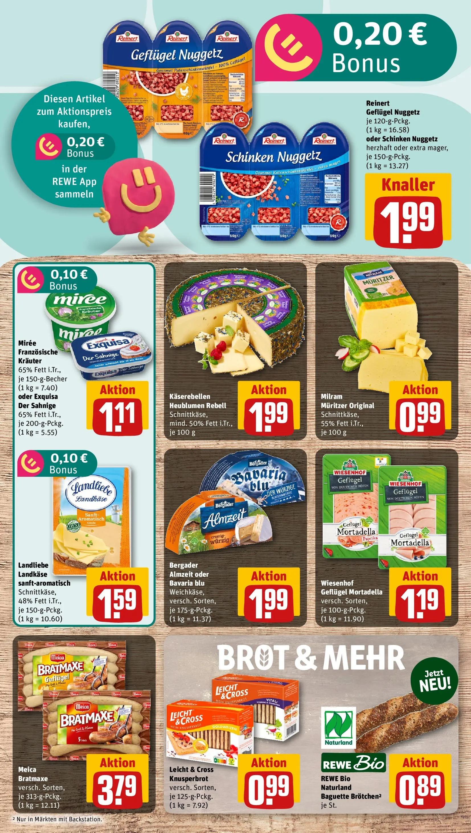 REWE Prospekt ab 20.07.2026 zum Blättern » Angebote | Seite: 11 | Produkte: Baguette, Exquisa, Paprika, Schinken