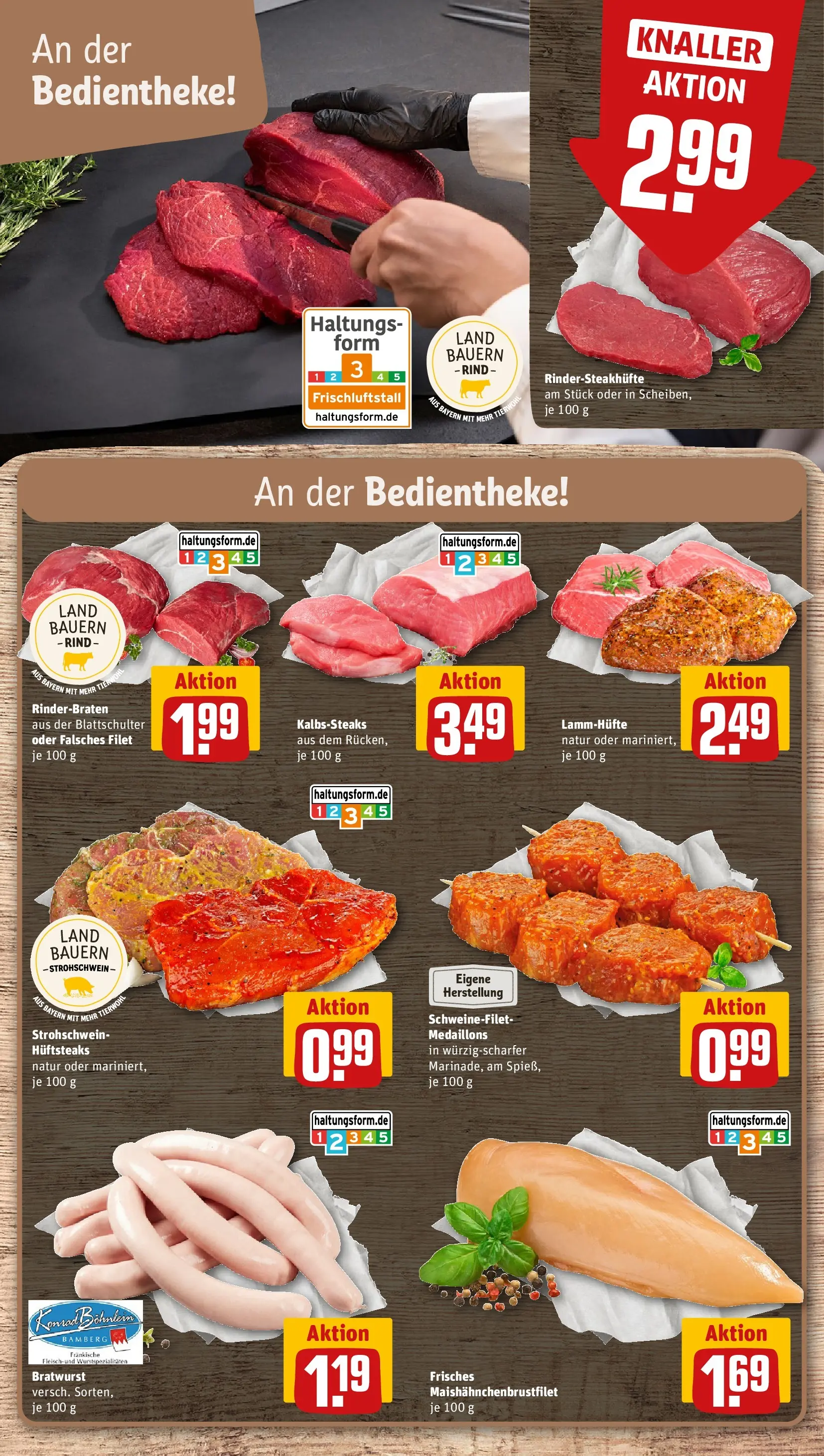 REWE Prospekt ab 20.07.2026 zum Blättern » Angebote | Seite: 10 | Produkte: Rinderbraten, Bratwurst, Schweinefilet
