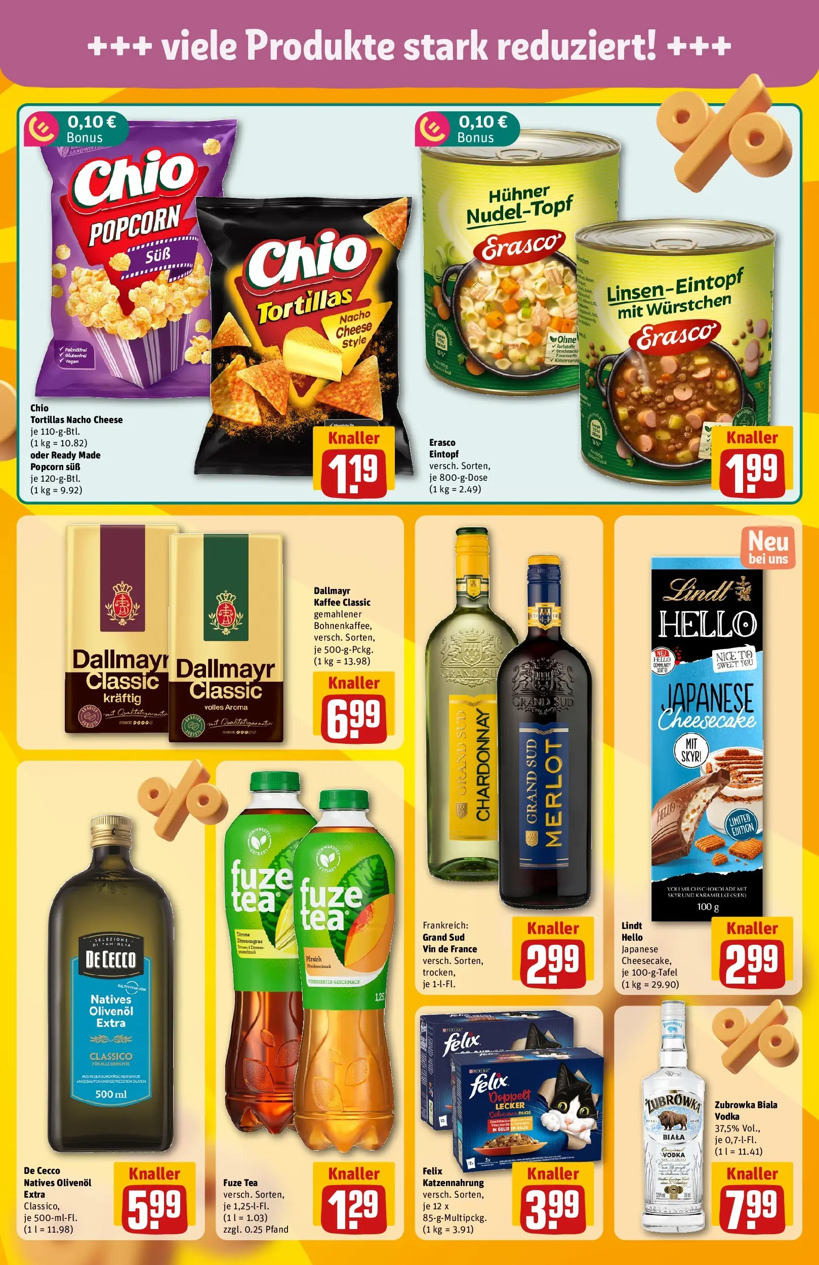 REWE Prospekt ab 20.07.2026 zum Blättern » Angebote | Seite: 5 | Produkte: Olivenol, Skyr, Chio tortillas, Lindt