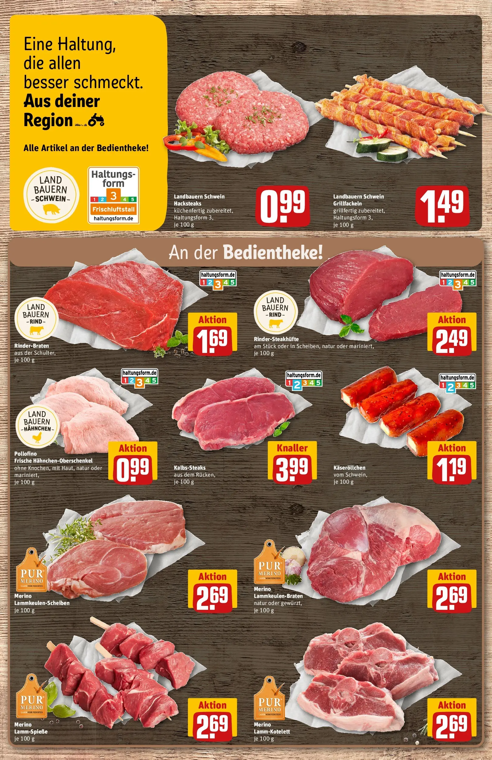 REWE Prospekt ab 20.07.2026 zum Blättern » Angebote | Seite: 10 | Produkte: Rinderbraten, Hahnchen